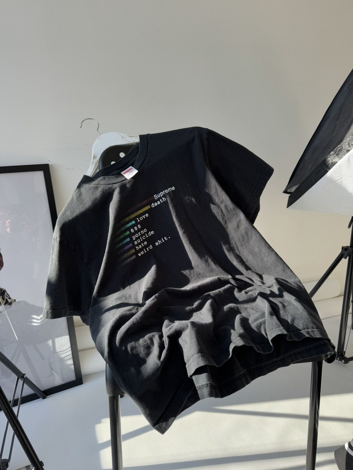 Supreme Vintage Supreme Death Love $$$ Porno Sun Faded Tee Size US M / EU 48-50 / 2 - 12 Thumbnail