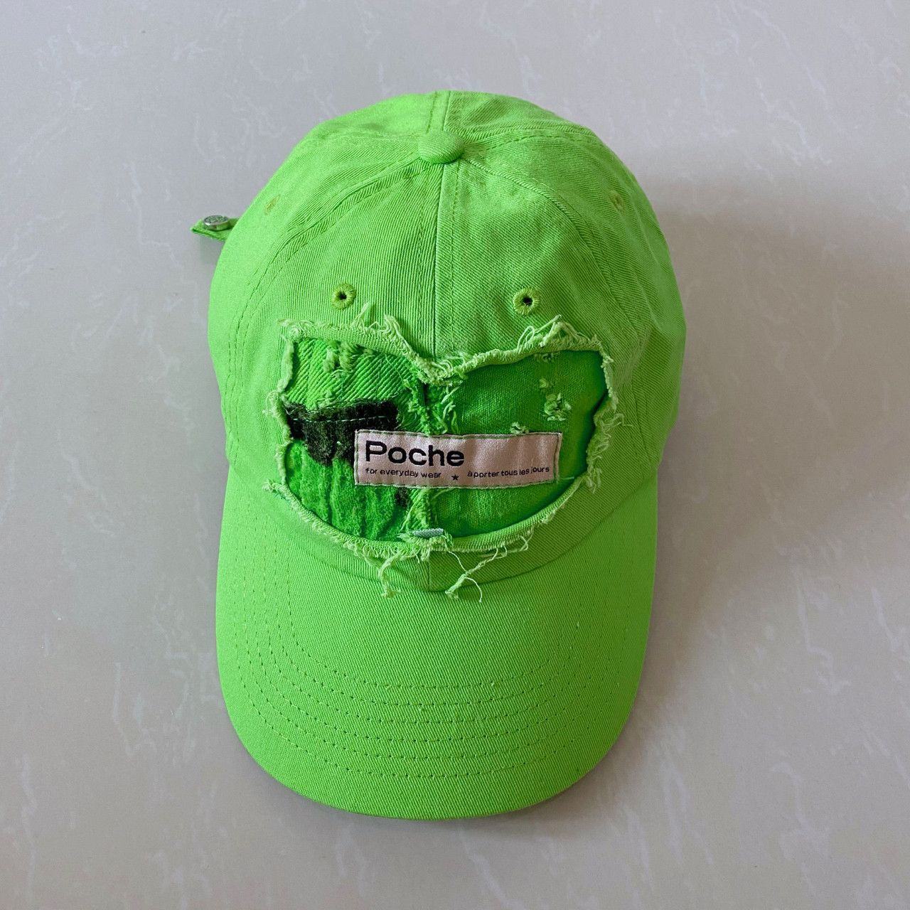 Poche Studio POCHE STUDIO DISTRESSED CAP Size ONE SIZE - 2 Thumbnail