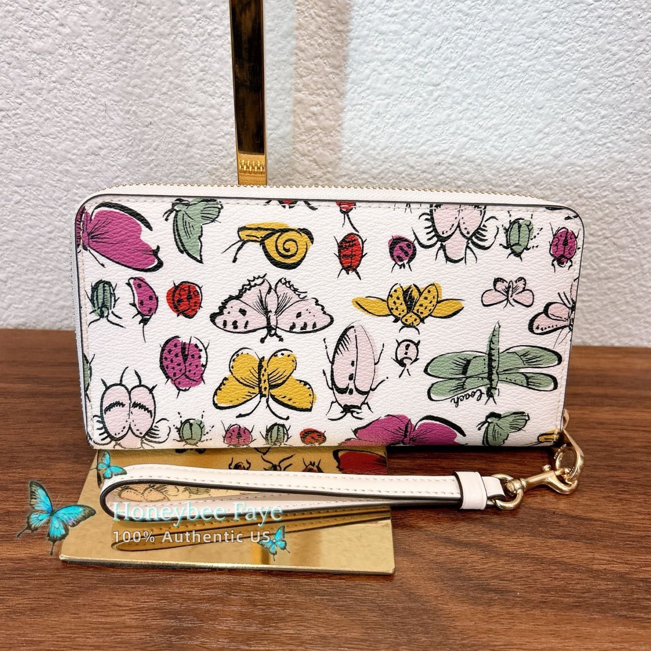 Coach Long Zip Around Wallet With Creature Print CR931 Size ONE SIZE - 5 Thumbnail