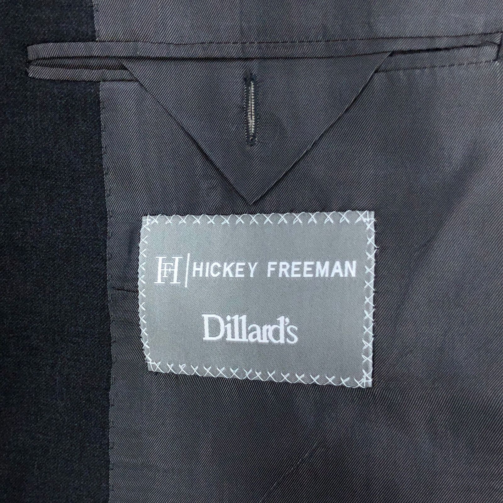 Hickey Freeman Hickey Freeman Mens 42R Sport Coat Legacy Fit Gray 2 Button Size 42R - 3 Thumbnail