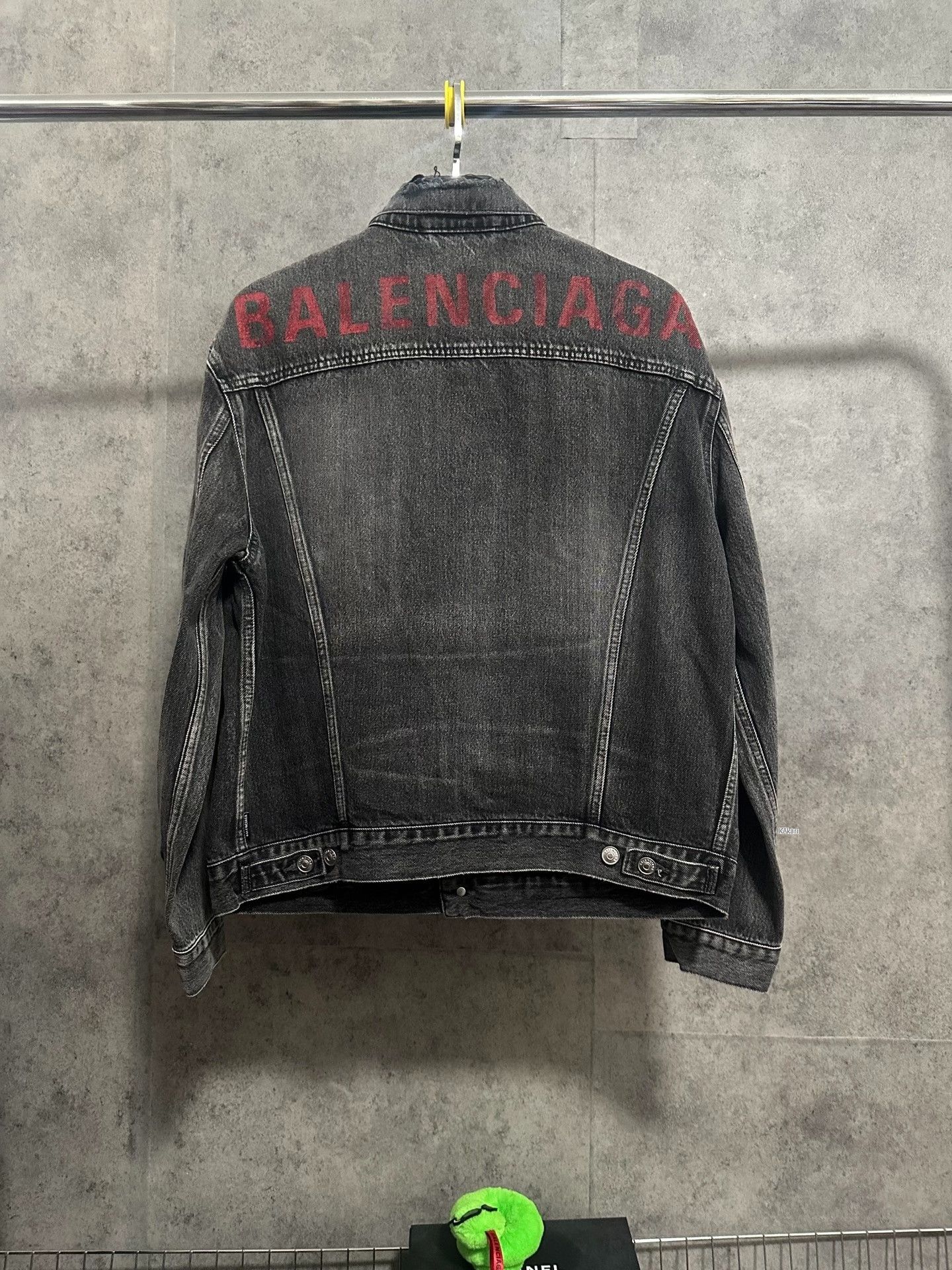 Balenciaga Balenciaga Distressed Washed Black Denim Jacket Size US M / EU 48-50 / 2 - 1 Thumbnail