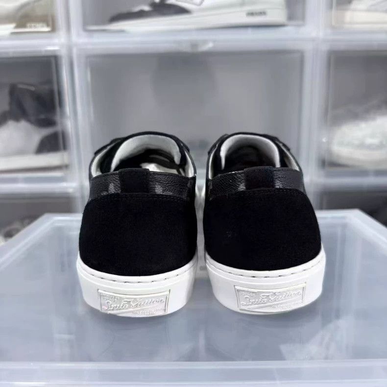 Louis Vuitton lv black monogram lowtop sneakers-2508 Size US 7.5 / EU 40-41 - 5 Thumbnail
