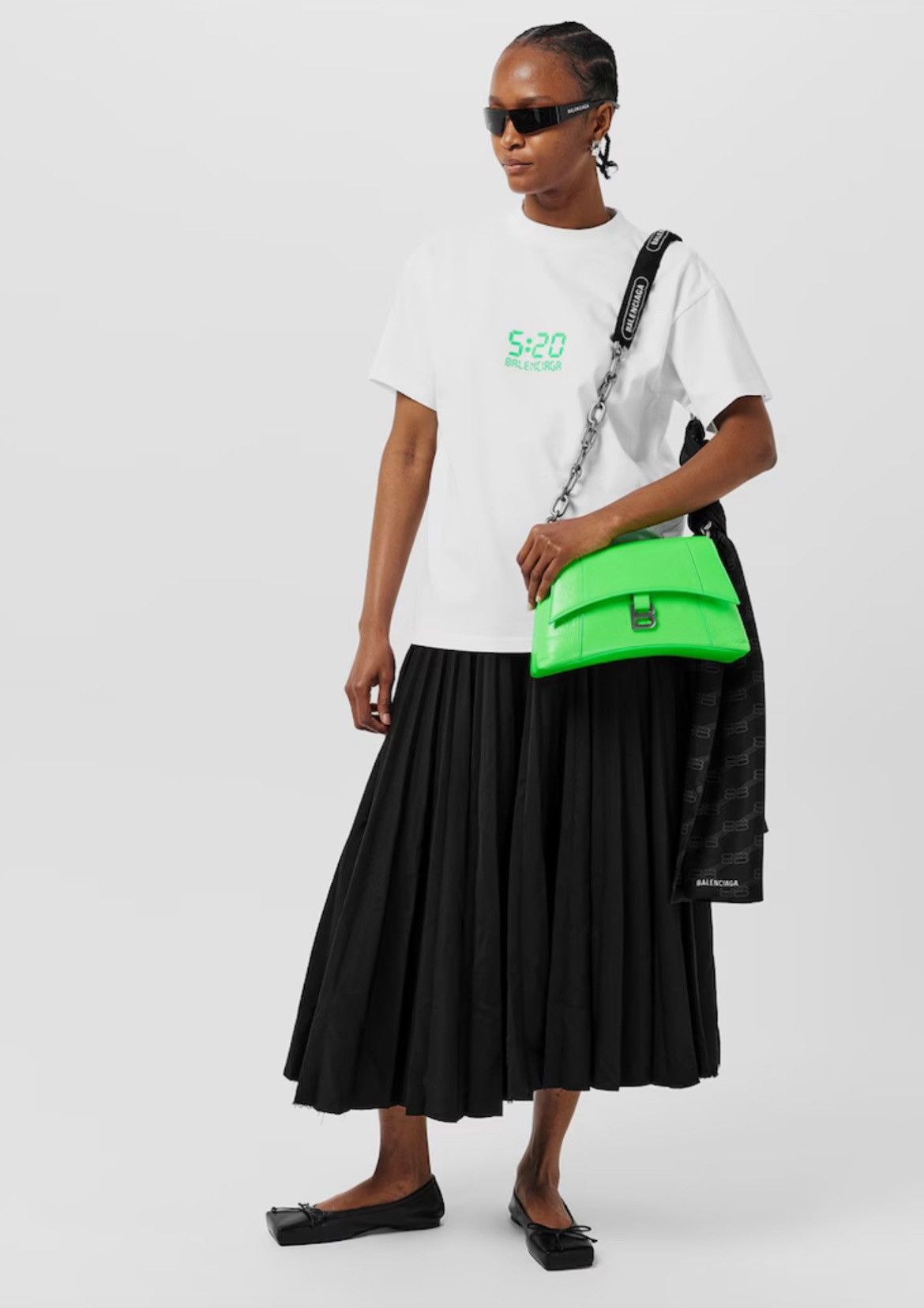 Balenciaga Balenciaga 5:20 clock tee Size M / US 6-8 / IT 42-44 - 2 Thumbnail
