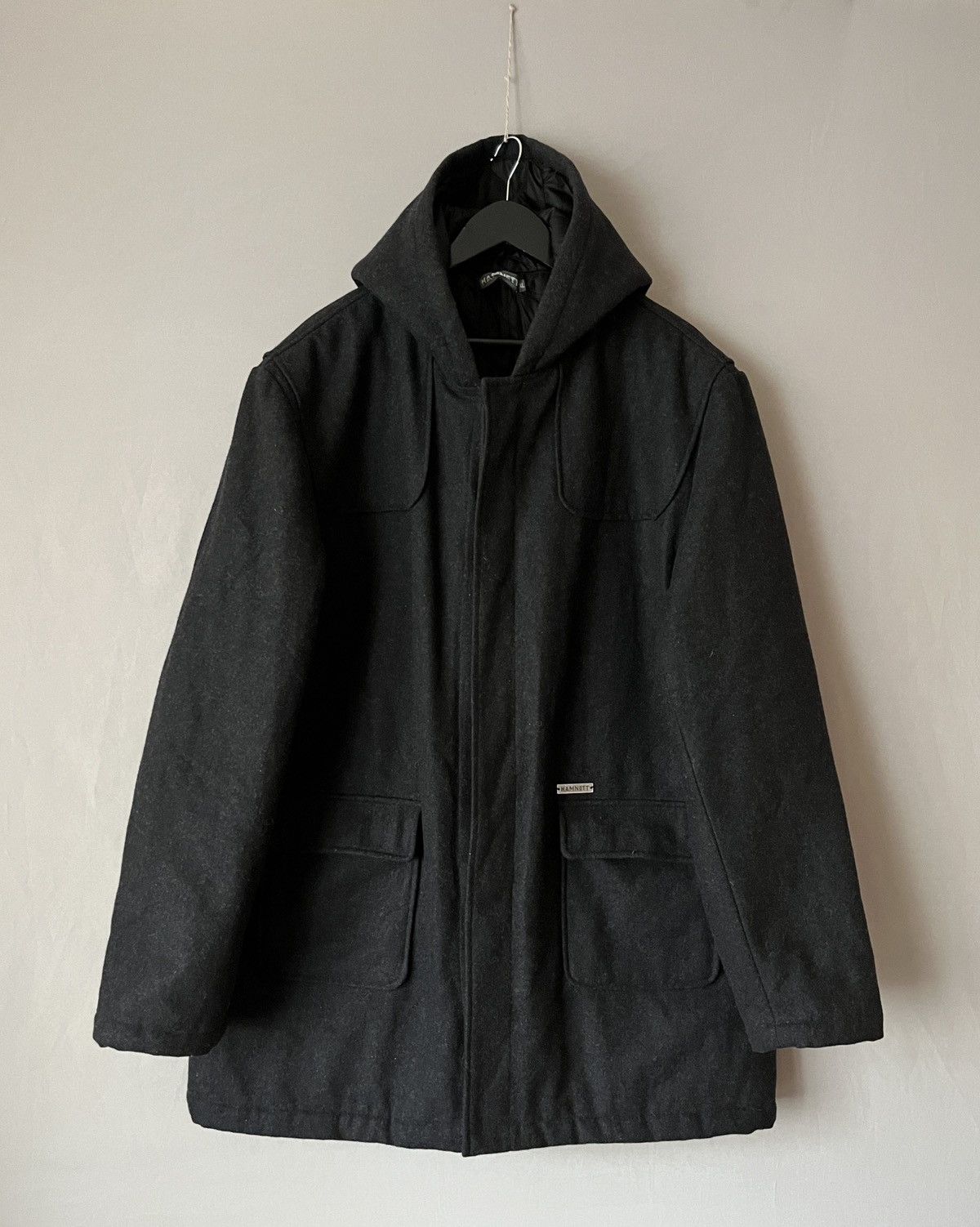 Katharine Hamnett London Katharine Hamnett Heavy Wool Gray Overcoat Duffle Coat Size US XL / EU 56 / 4 - 2 Thumbnail