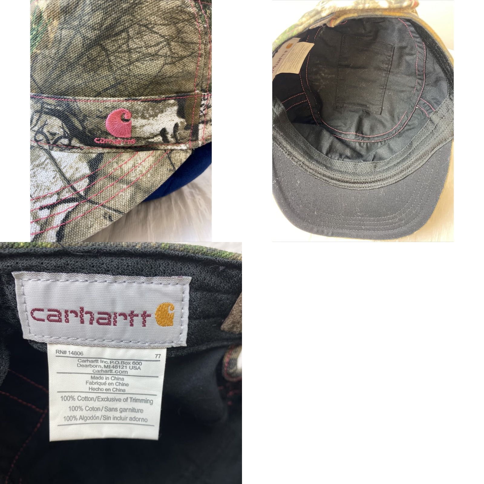 Carhartt CARHARTT Realtree Xtra Camo Baseball Cap Adjustable Unisex Adult Multicolor Size ONE SIZE - 8 Thumbnail
