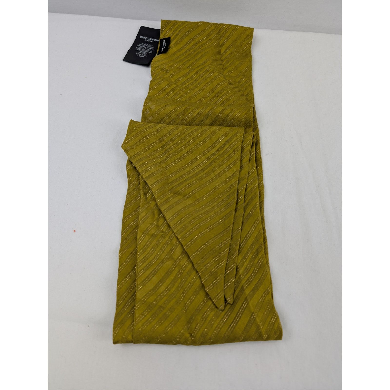 Saint Laurent Paris o1rshd1 Size: OS / Scarf in Yellow Size ONE SIZE - 3 Thumbnail