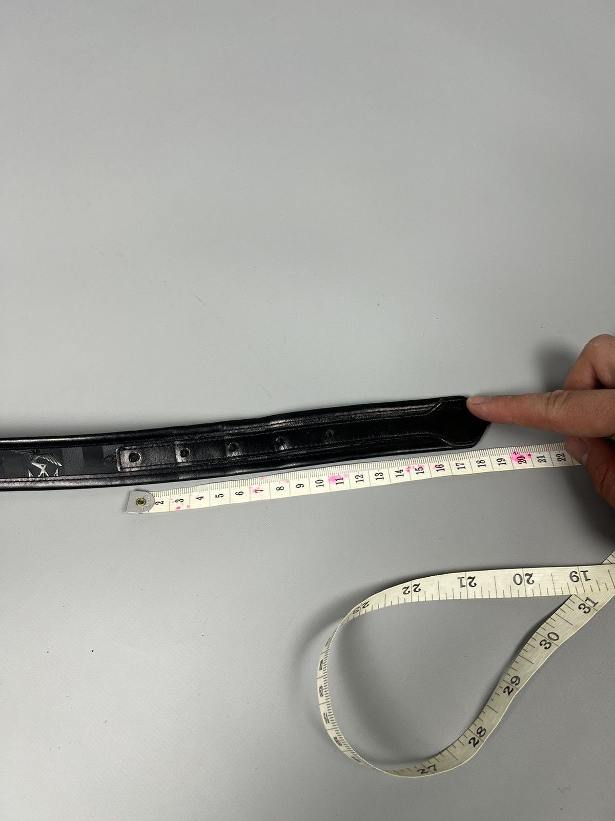 Maison Mollerus Maison Mollerus Black Leather Monogram Belt Size ONE SIZE - 11 Thumbnail