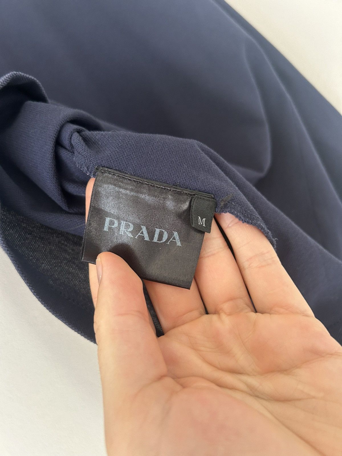 Prada Navy Longsleeve Polo Shirt Size US M / EU 48-50 / 2 - 9 Thumbnail
