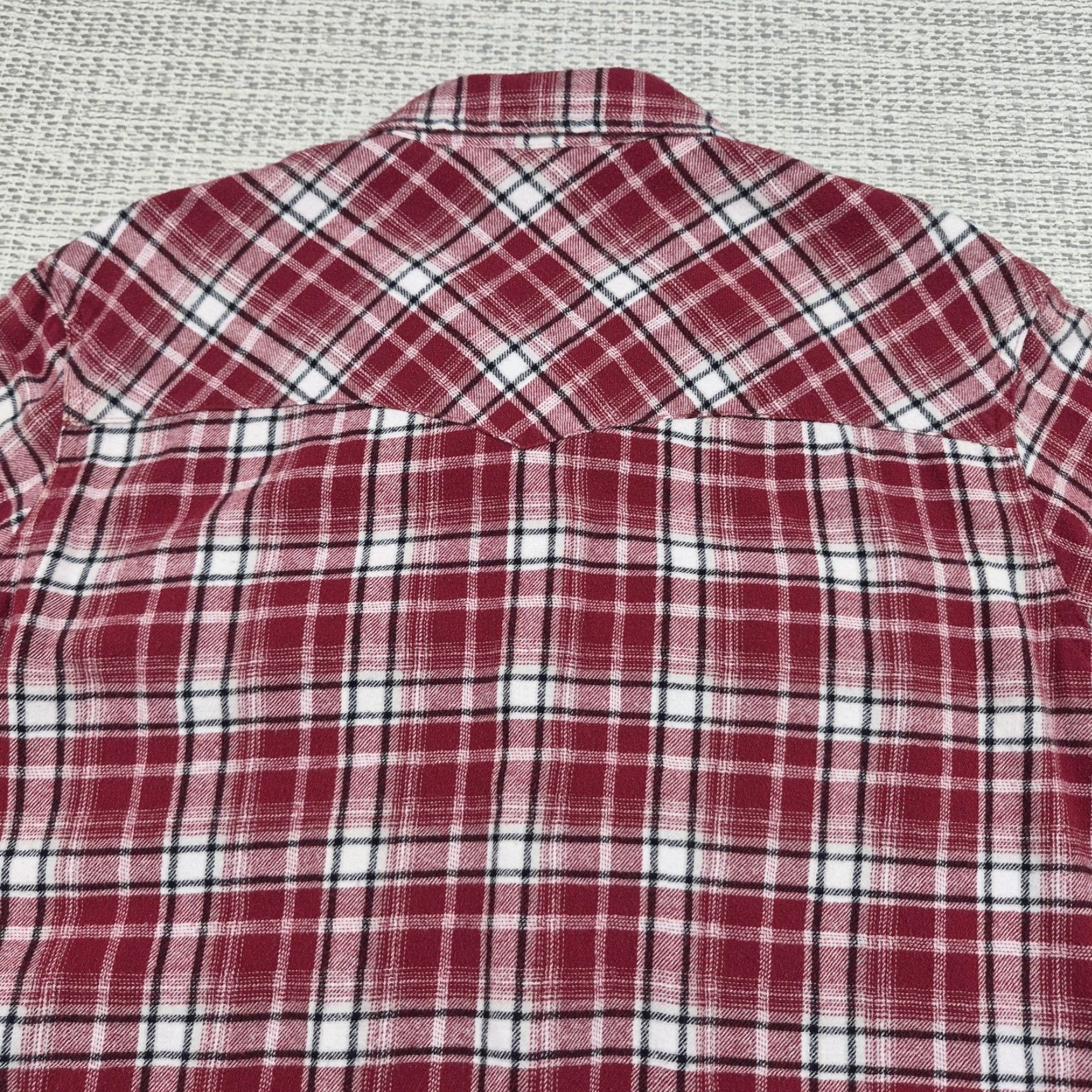 Wrangler VINTAGE Wrangler Wrancher Shirt Mens XL Red Plaid Flannel Pearl Snap Western Button-Up Size US XL / EU 56 / 4 - 7 Thumbnail
