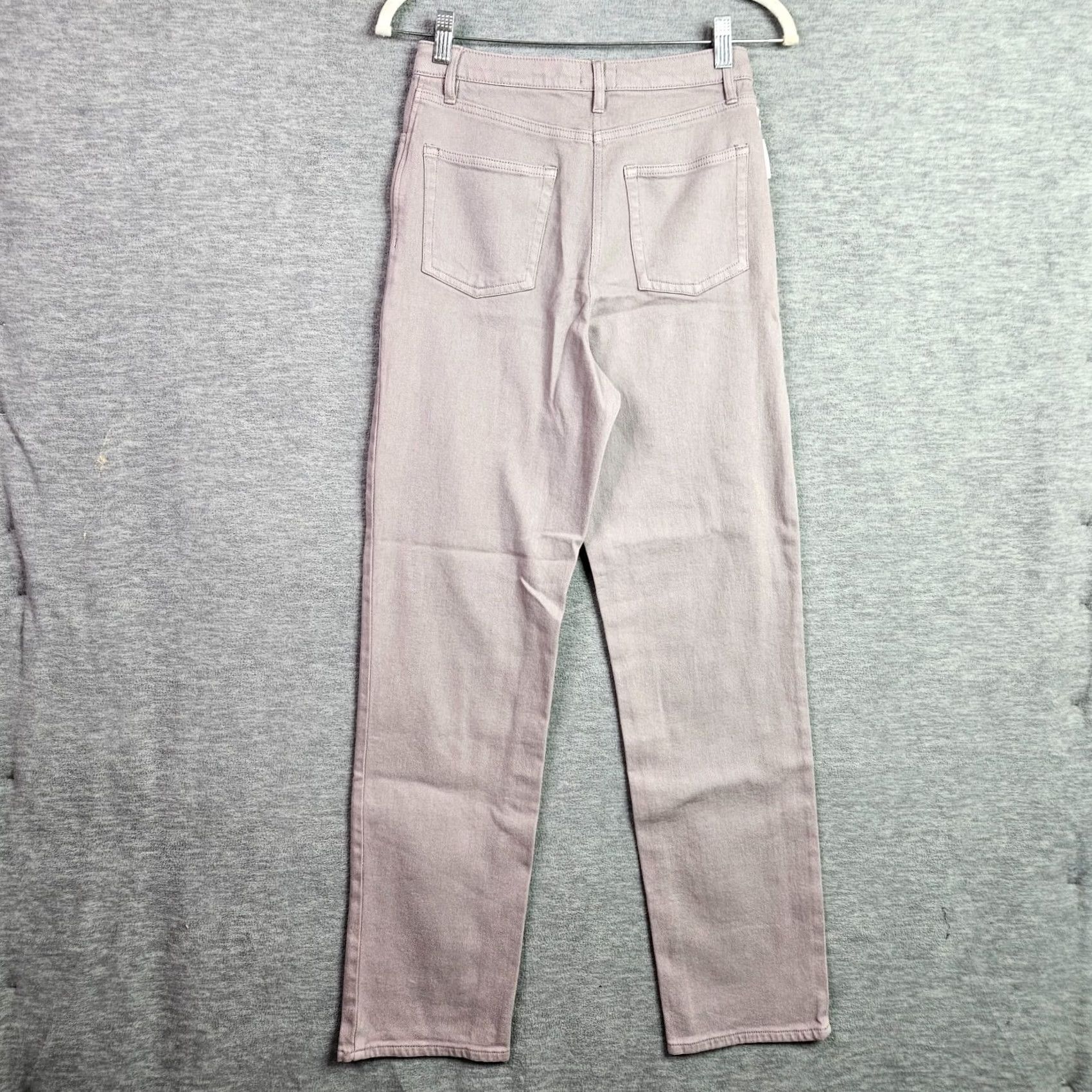 Aritzia Aritzia Wilfred The Melina Gull Grey High Waist Straight Leg Jeans Size 4, Denim, 5-Pocket, Button Zip, Regular Fit, Cotton/Spandex, Womens Size 27" / US 4 / IT 40 - 2 Thumbnail