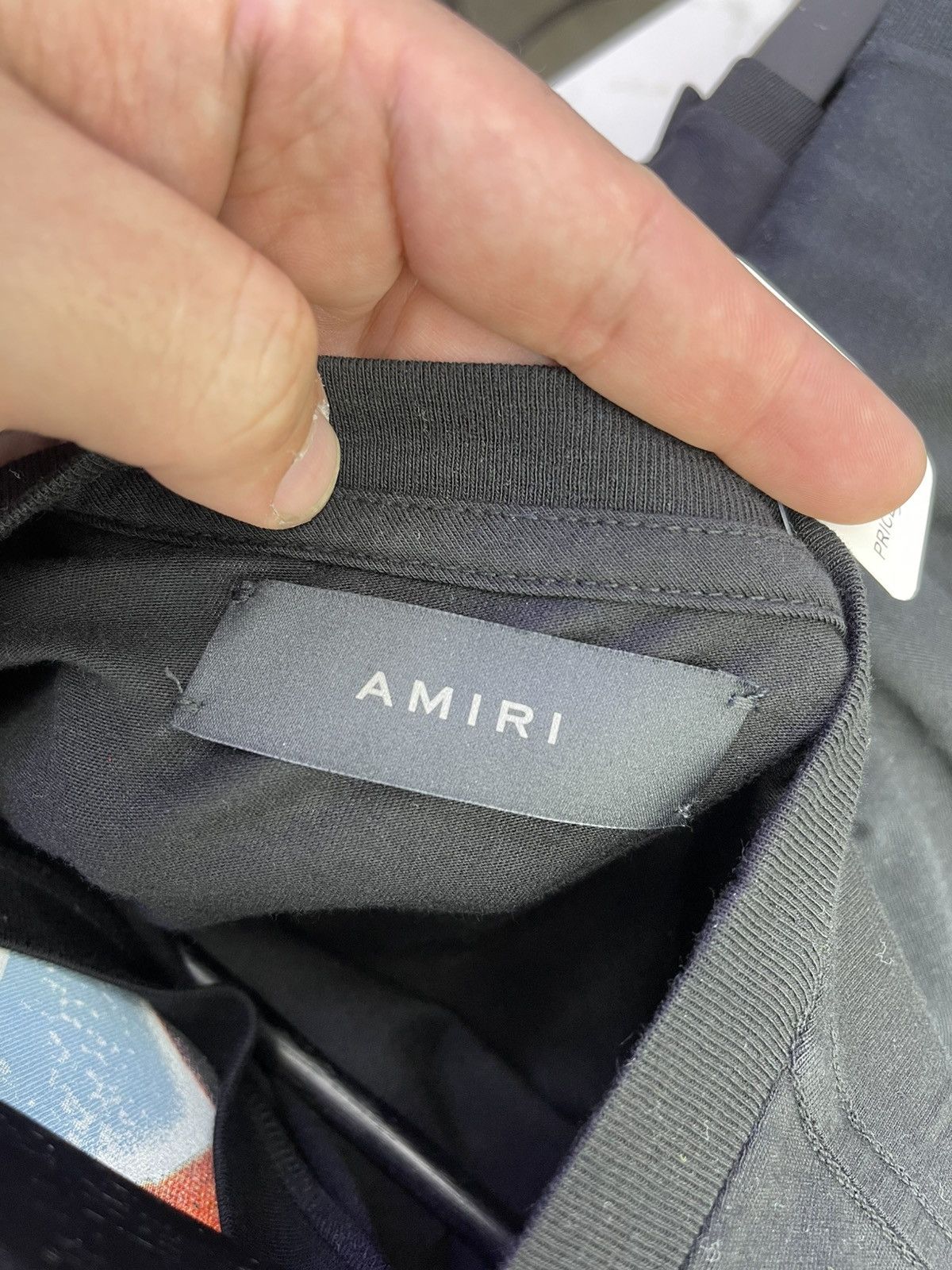 Amiri Amiri logo leopard tee (black) Size US L / EU 52-54 / 3 - 3 Thumbnail