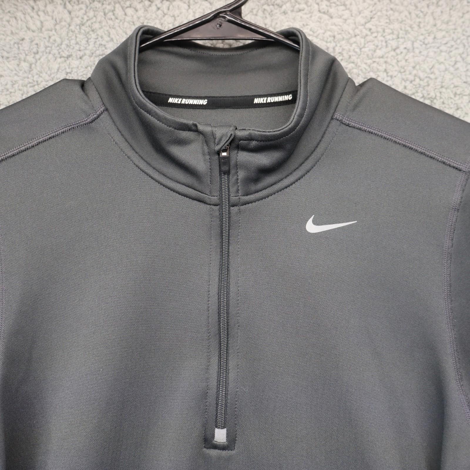 Nike Nike Sweater Men Small Dark Gray Dri Fit 1/4 Zip Long Sleeve Size US S / EU 44-46 / 1 - 2 Thumbnail