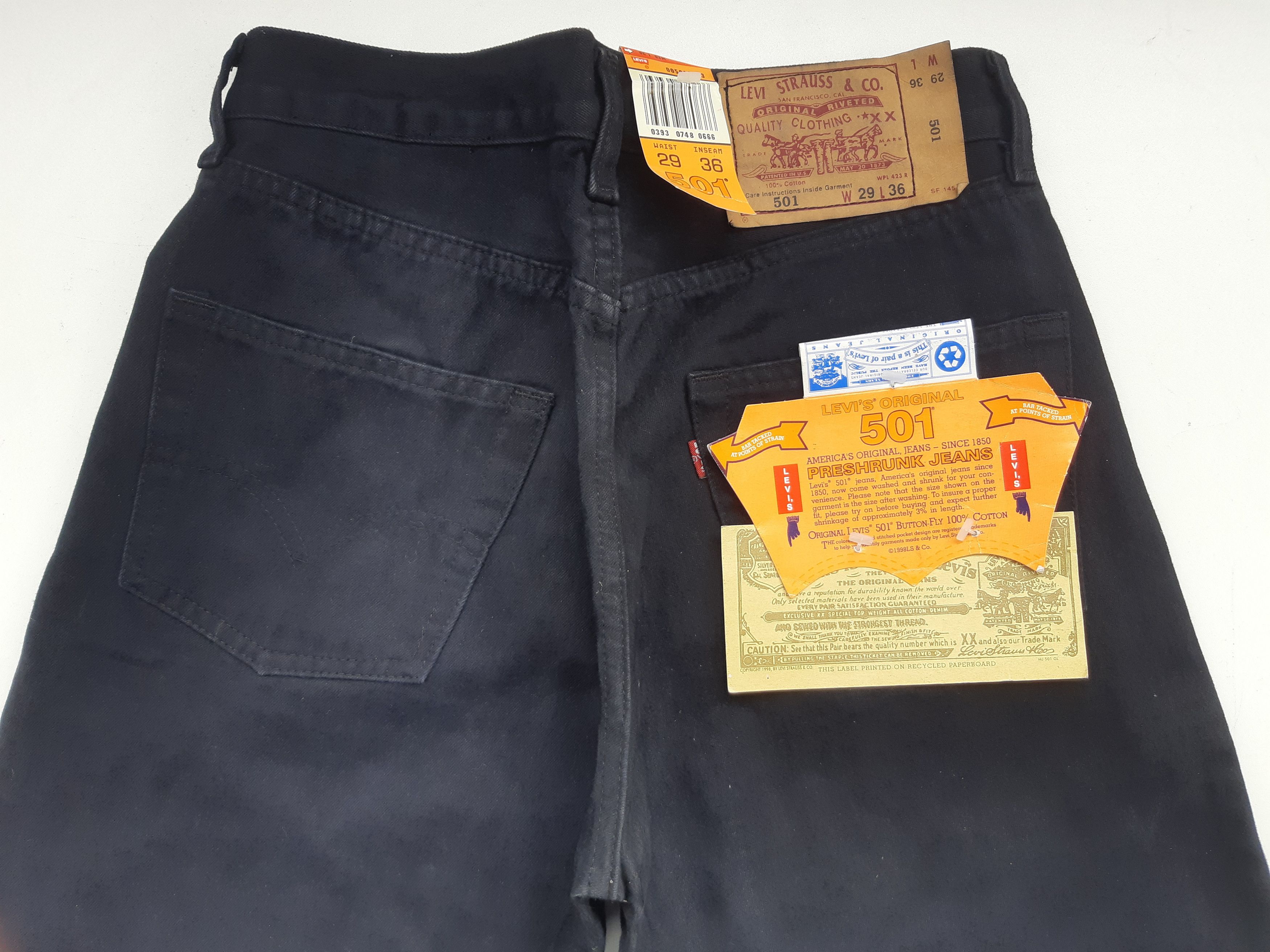 Levi's Vintage 90s LEVIS 501 Jeans USA size W29 L36 NWT Size 29" - 5 Thumbnail