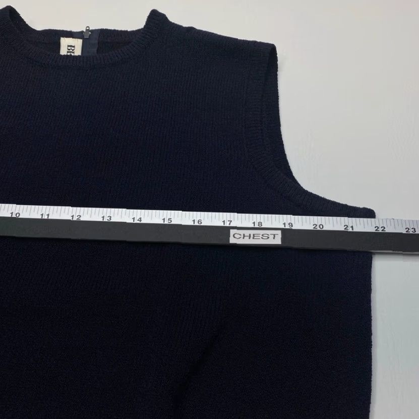 Vintage VINTAGE Beloux Sleeveless Sweater Vest Womens XL Navy Blue Pullover Tight Knit Size XL / US 12-14 / IT 48-50 - 6 Thumbnail