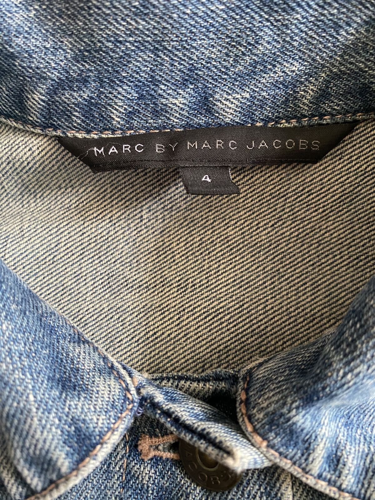 Marc by Marc Jacobs Nice Seasoned Marc by Marc Jacobs Denim Trucker Jack Size S / US 4 / IT 40 - 7 Thumbnail