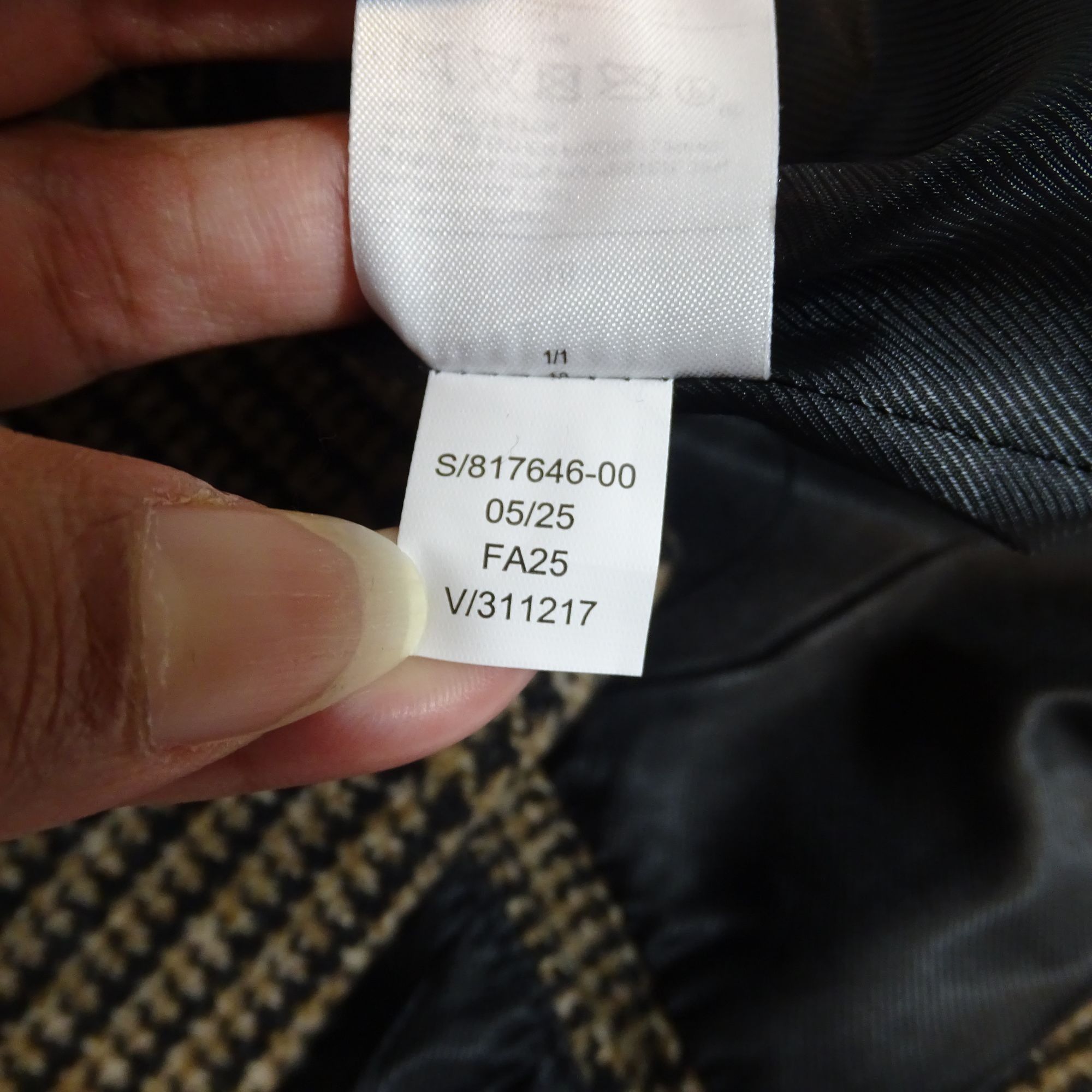 Banana Republic Banana Republic Women Glen Plaid Blazer Brown Black Wool 18 Size XXL / US 16-18 / IT 52-54 - 9 Thumbnail