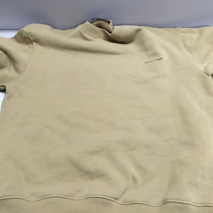 Balenciaga Balenciaga Balenciaga Brown Logo Relaxed Long Sleeve Sweat Size US XS / EU 42 / 0 - 8 Thumbnail