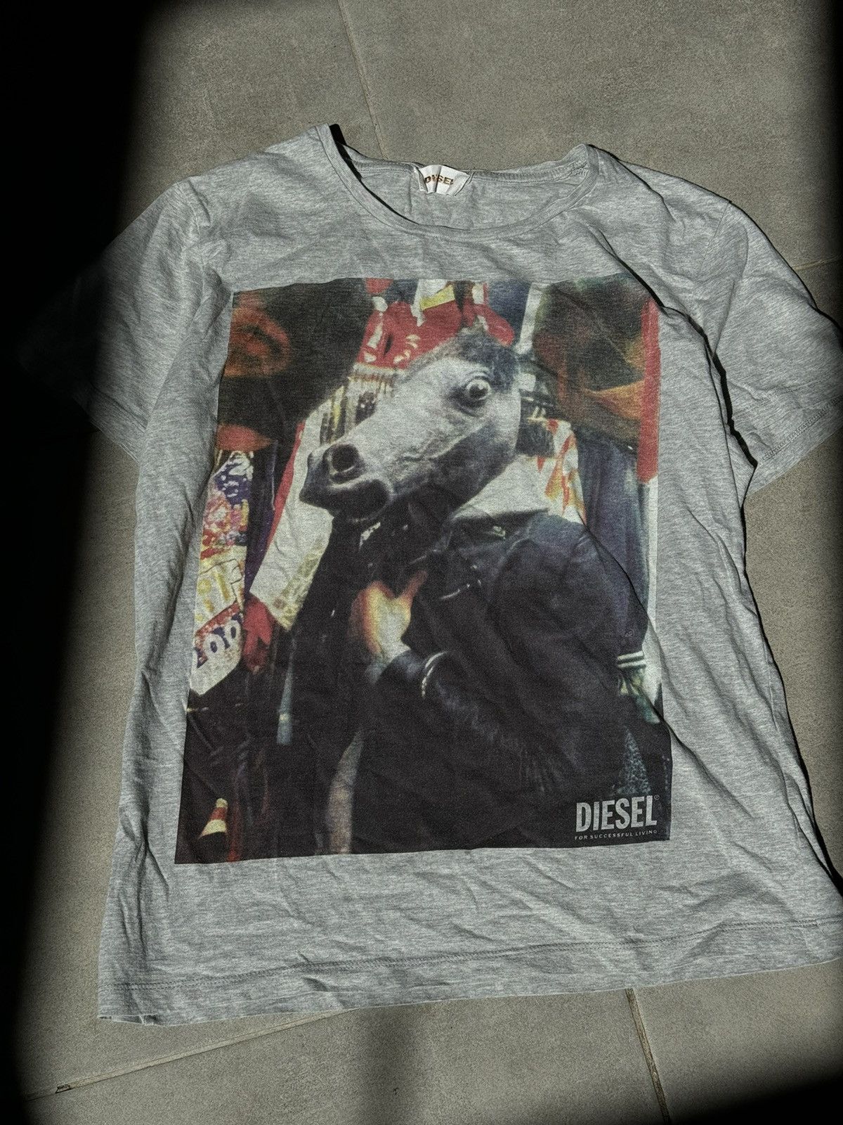 Diesel × Vintage Y2K Diesel man in a horse mask vintage print t-shirt Size US M / EU 48-50 / 2 - 5 Thumbnail
