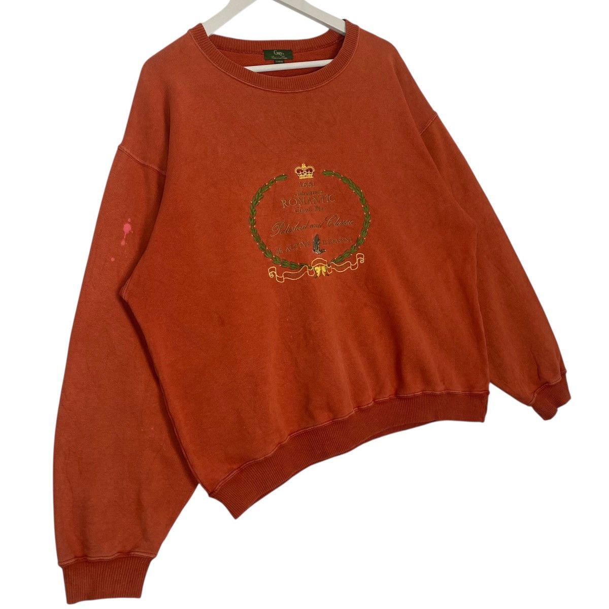 Other Vintage Guy Laroche Sweatshirt Crewneck Orange Size L Size US L / EU 52-54 / 3 - 3 Thumbnail