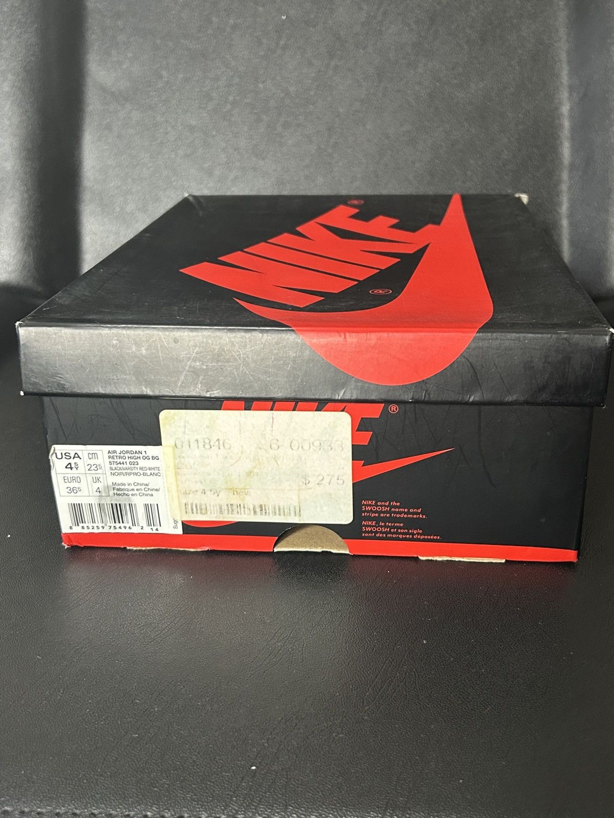 Nike Nike Air Jordan 1 Retro High Bred 2013 575441-023 Size 4.5Y Size US 4.5 / IT 34.5 - 2 Thumbnail