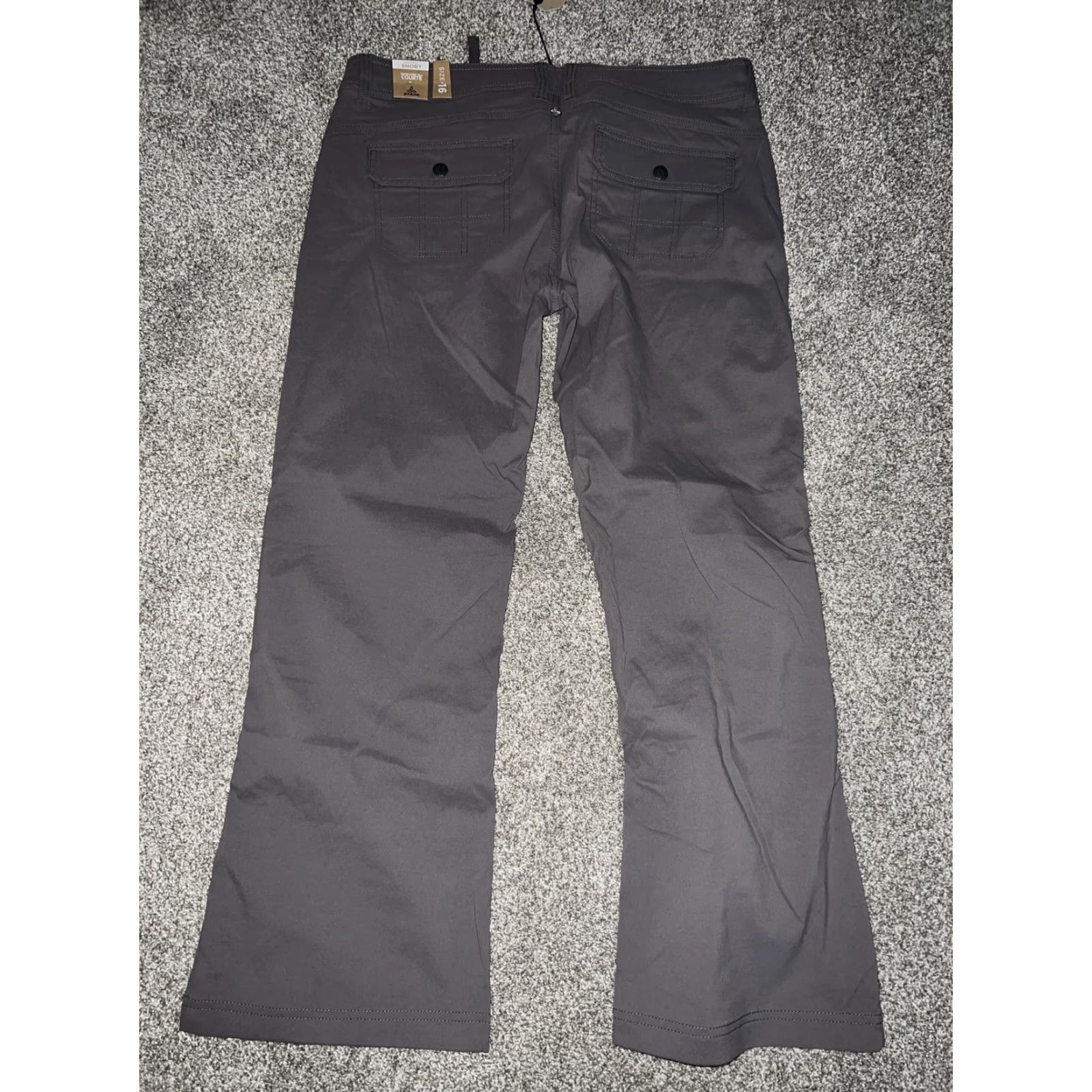 Prana prAna Women's Chino Pants Gray Size 16 Regular 30-Inch Inseam Size 38" / US 16 / IT 52 - 3 Thumbnail