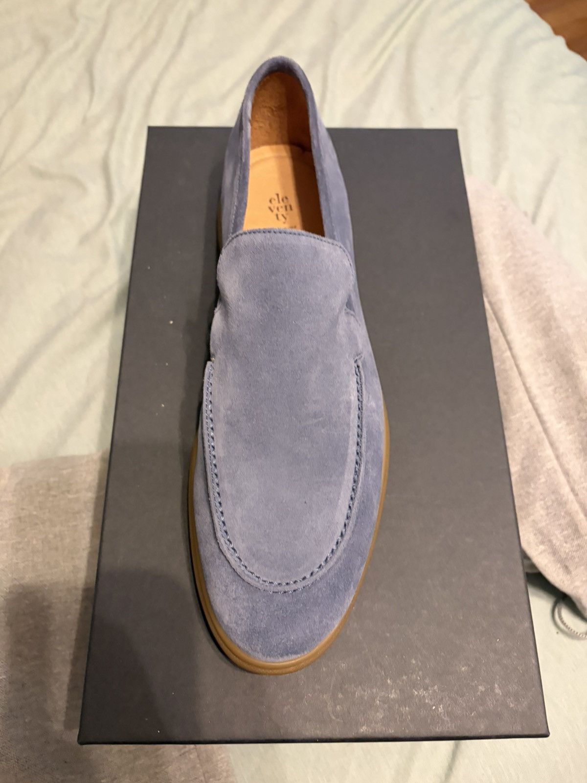 Eleventy Eleventy Blue Suede Mocassin Size US 8 / EU 41 - 2 Thumbnail