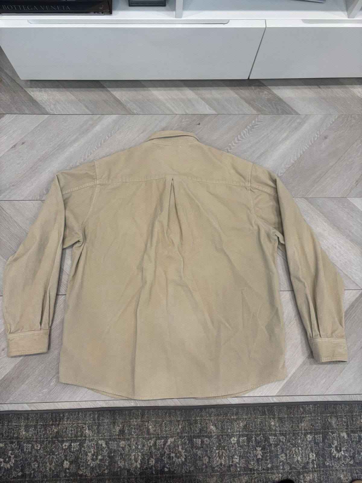 John Elliott John Elliott Corduroy Button Up Shirt Sz XL Beige Size US XL / EU 56 / 4 - 8 Thumbnail
