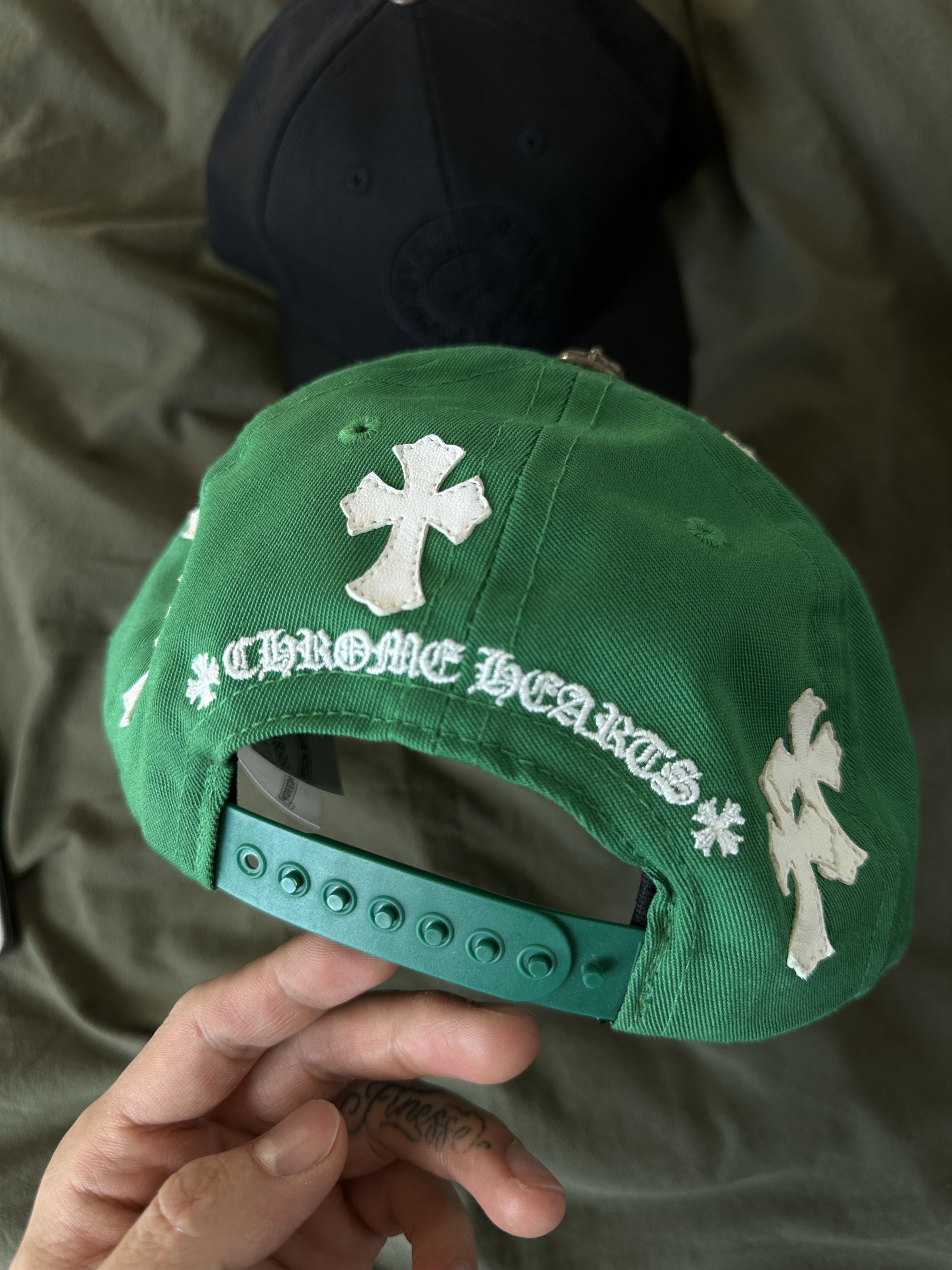 Chrome Hearts Green Cemetery Cap - Hats Chrome Hearts Green Cemetery Cap - Hats