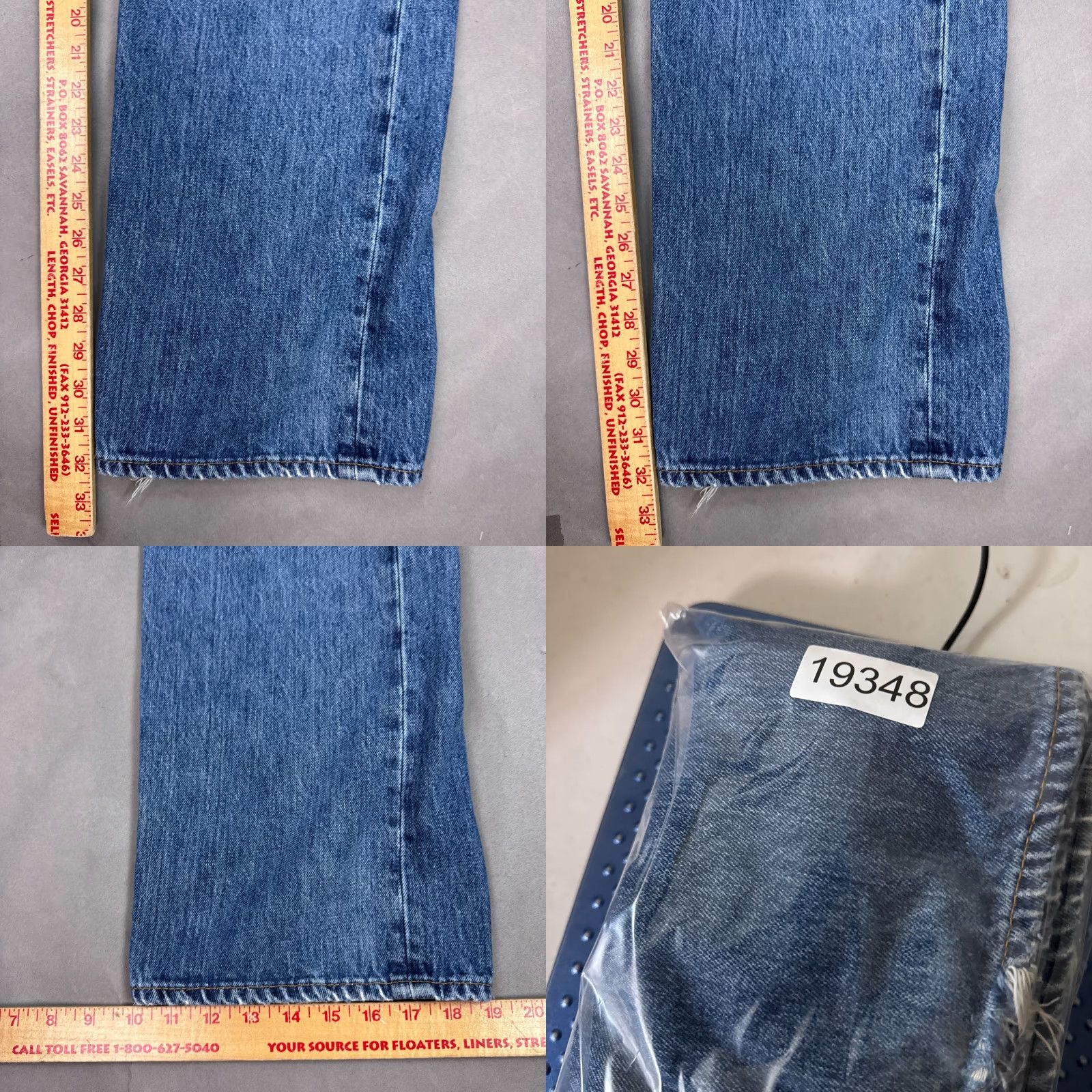 Levi's Levi's 501 Jeans Men 42x32 Blue Denim Distressed Vintage Style Straight Pants Size US 42 / EU 58 - 11 Thumbnail