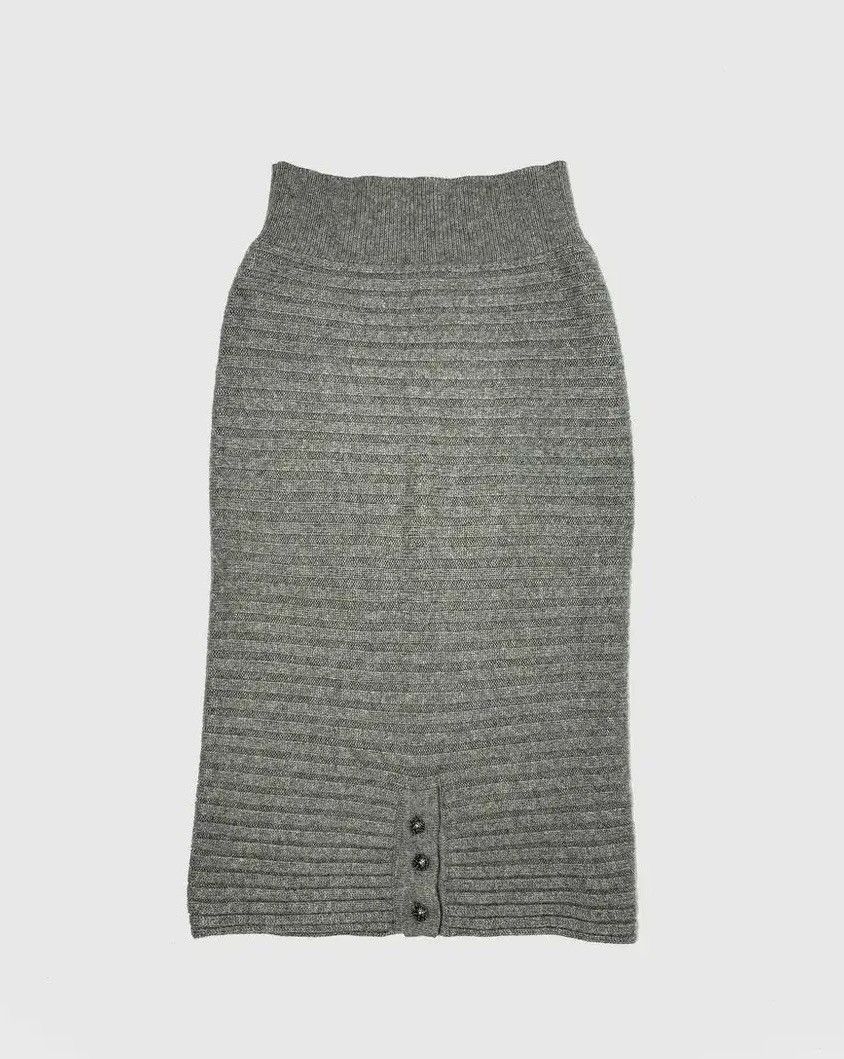 Chanel Chanel Cashmere Skirt Size 25" / US 0 / IT 36 - 2 Thumbnail