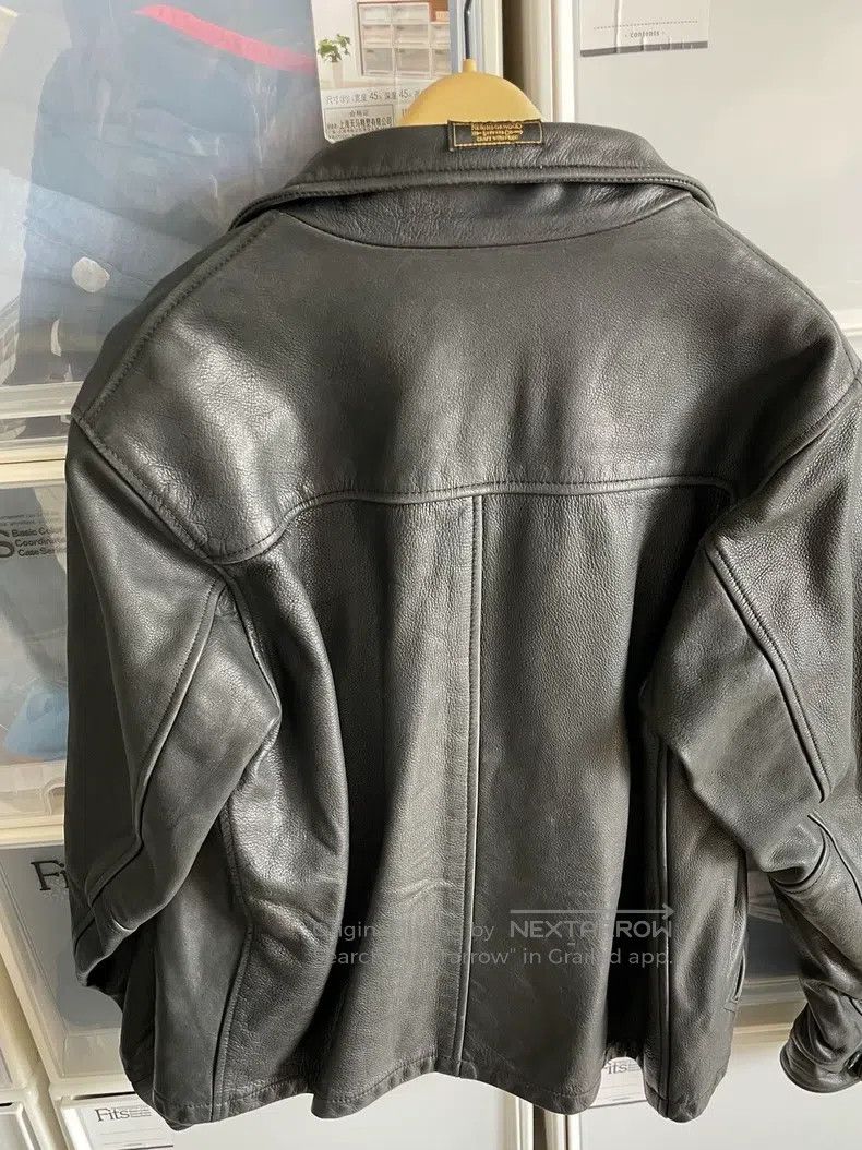 Neighborhood Neighborhood Black Leather Biker Jacket, L Size Size US L / EU 52-54 / 3 - 2 Thumbnail