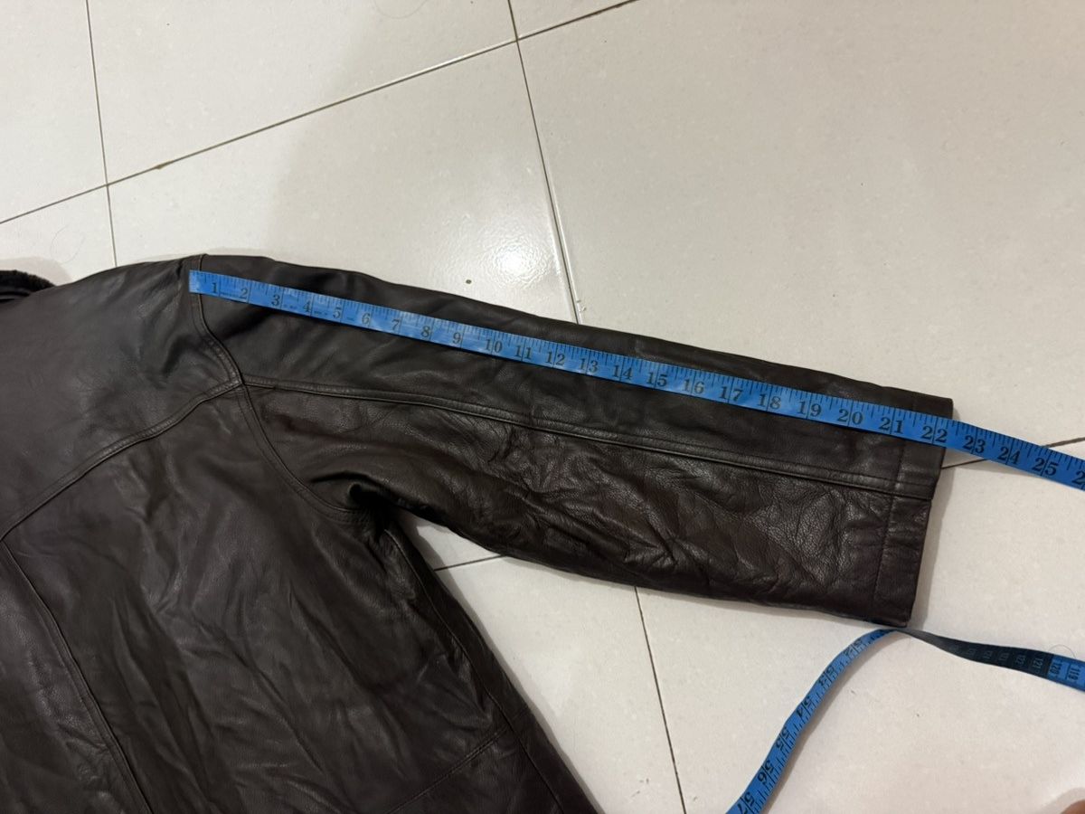 Yves Saint Laurent VTG YSL Leather Jacket Size US L / EU 52-54 / 3 - 19 Thumbnail