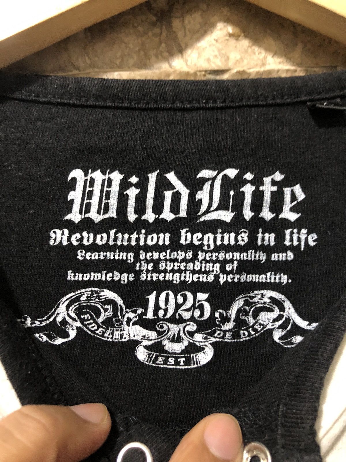 20471120 Wild Life Double Layer Poem punk rock style Size US L / EU 52-54 / 3 - 3 Thumbnail