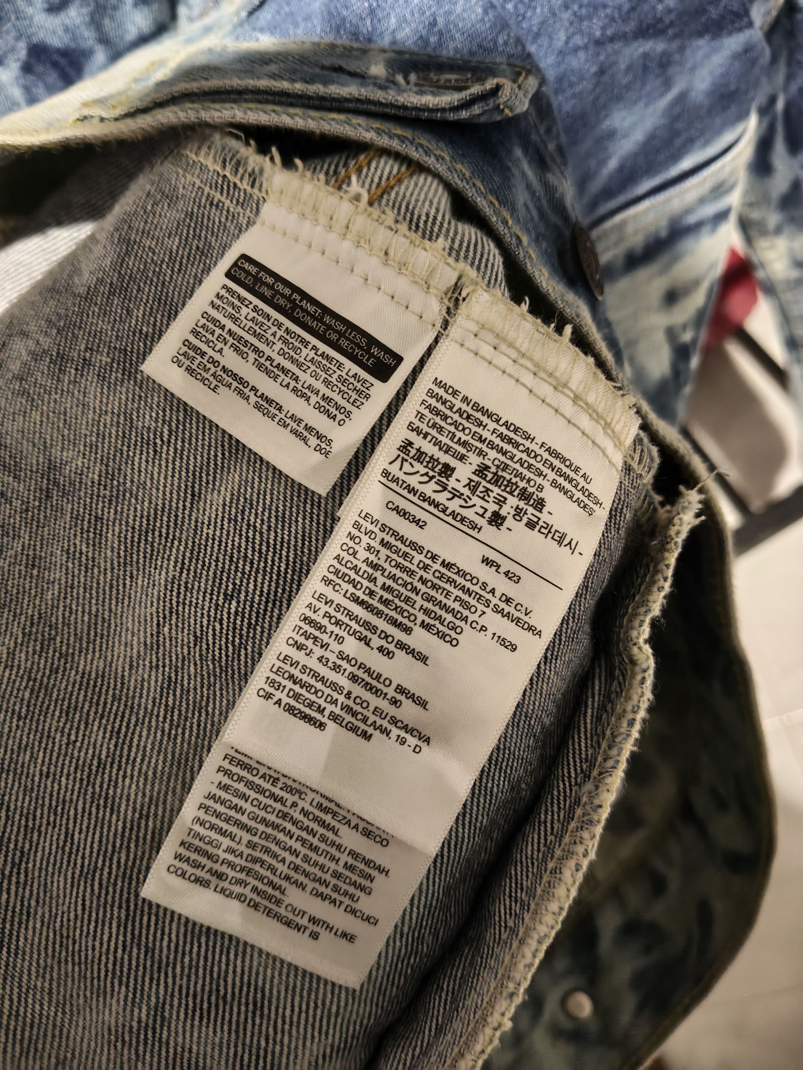 Levi's Levi's Bleach washed design Denim Jacket Size US M / EU 48-50 / 2 - 8 Thumbnail