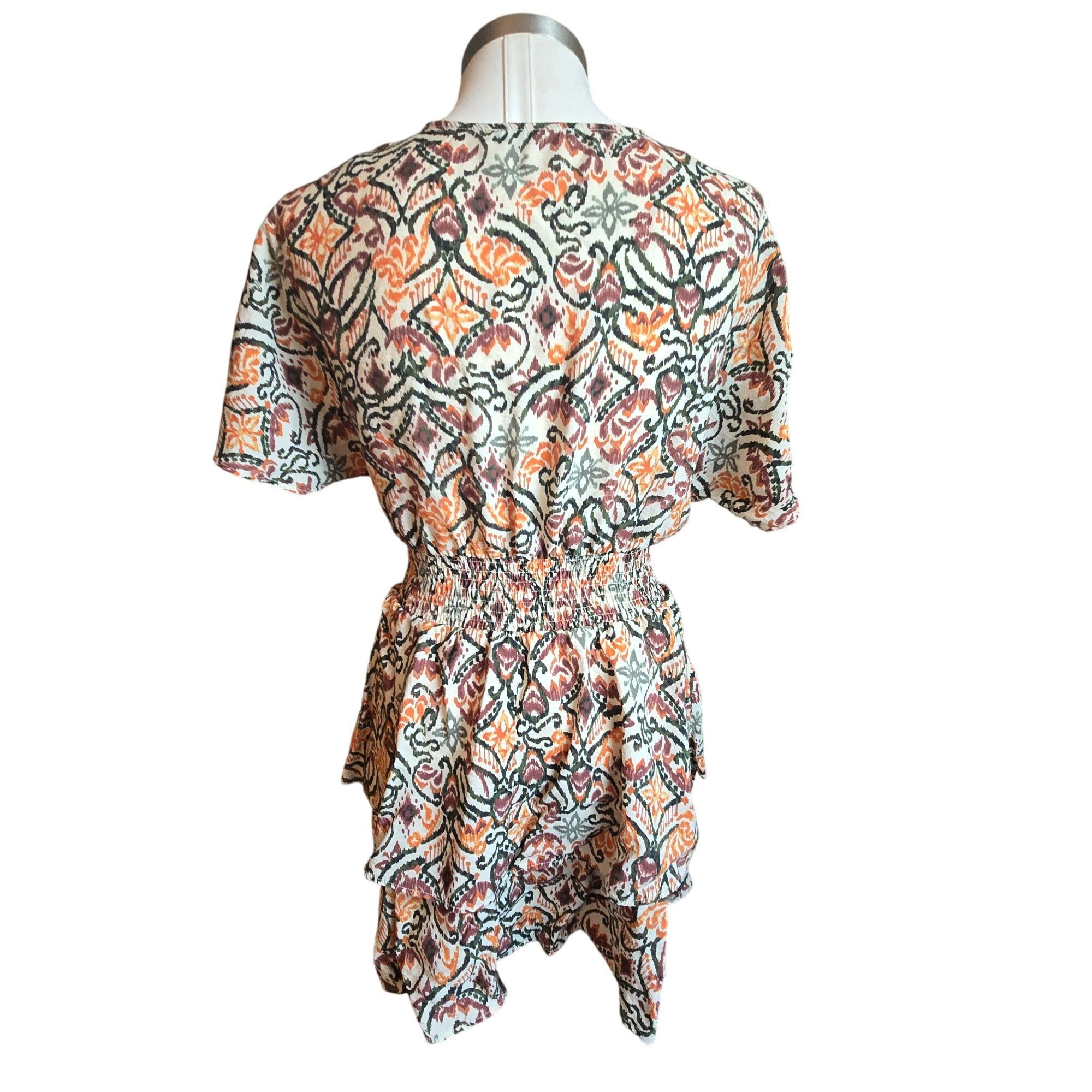 Zara Zara Floral Patterned Womens Wrap Dress Size M Elastic Waist Size M / US 6-8 / IT 42-44 - 5 Thumbnail