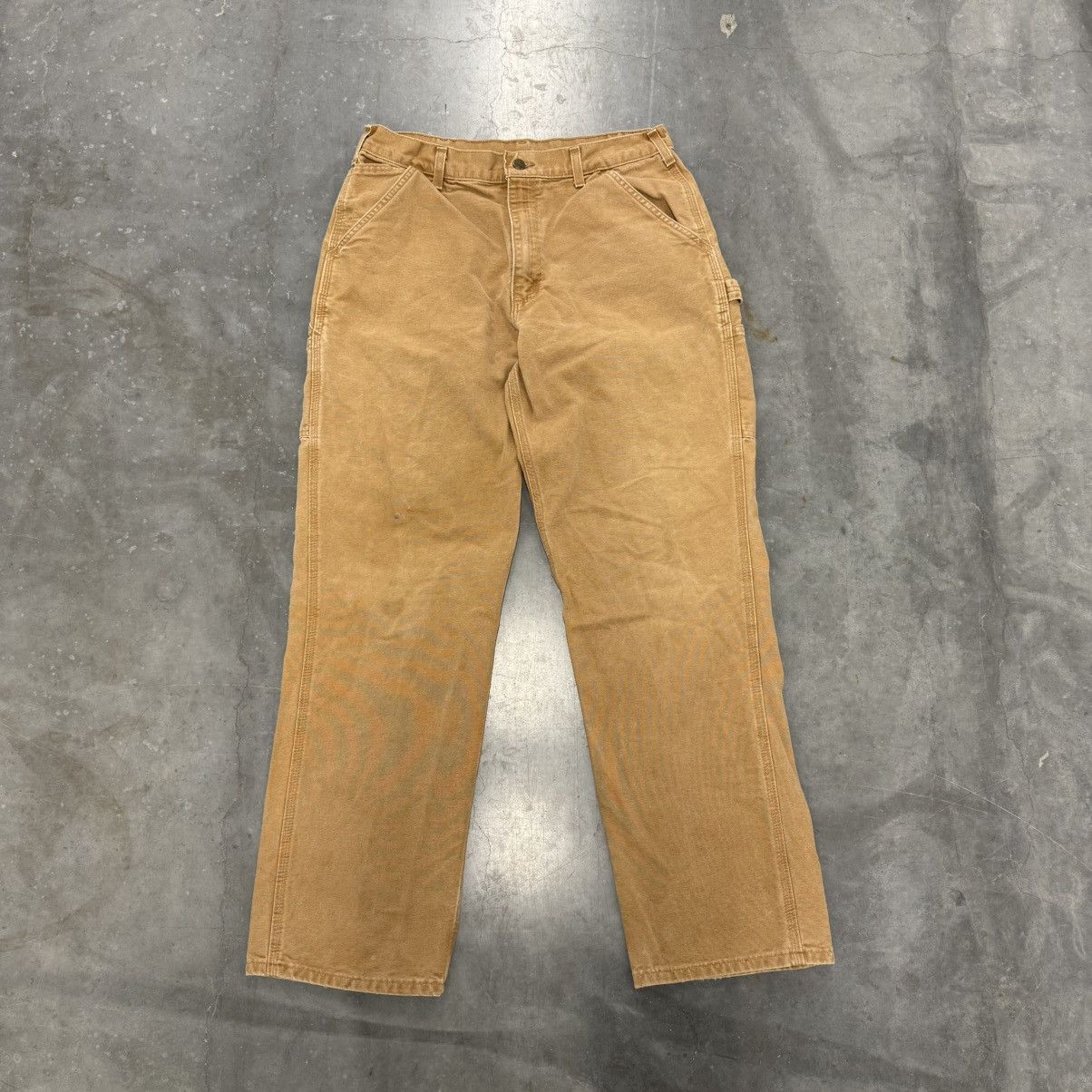 Carhartt × Carhartt Wip × Vintage Vintage Y2K Carhartt Faded Distressed Carpenter Pants Size US 32 / EU 48 - 9 Thumbnail