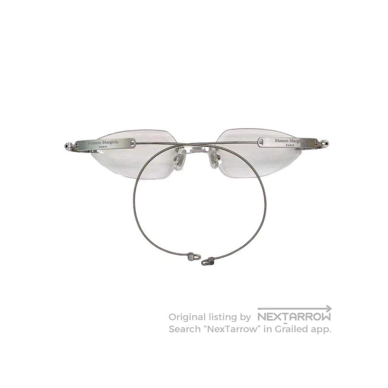 Maison Margiela Maison Margiela GM co-branded oval logo glasses| Size ONE SIZE - 5 Thumbnail