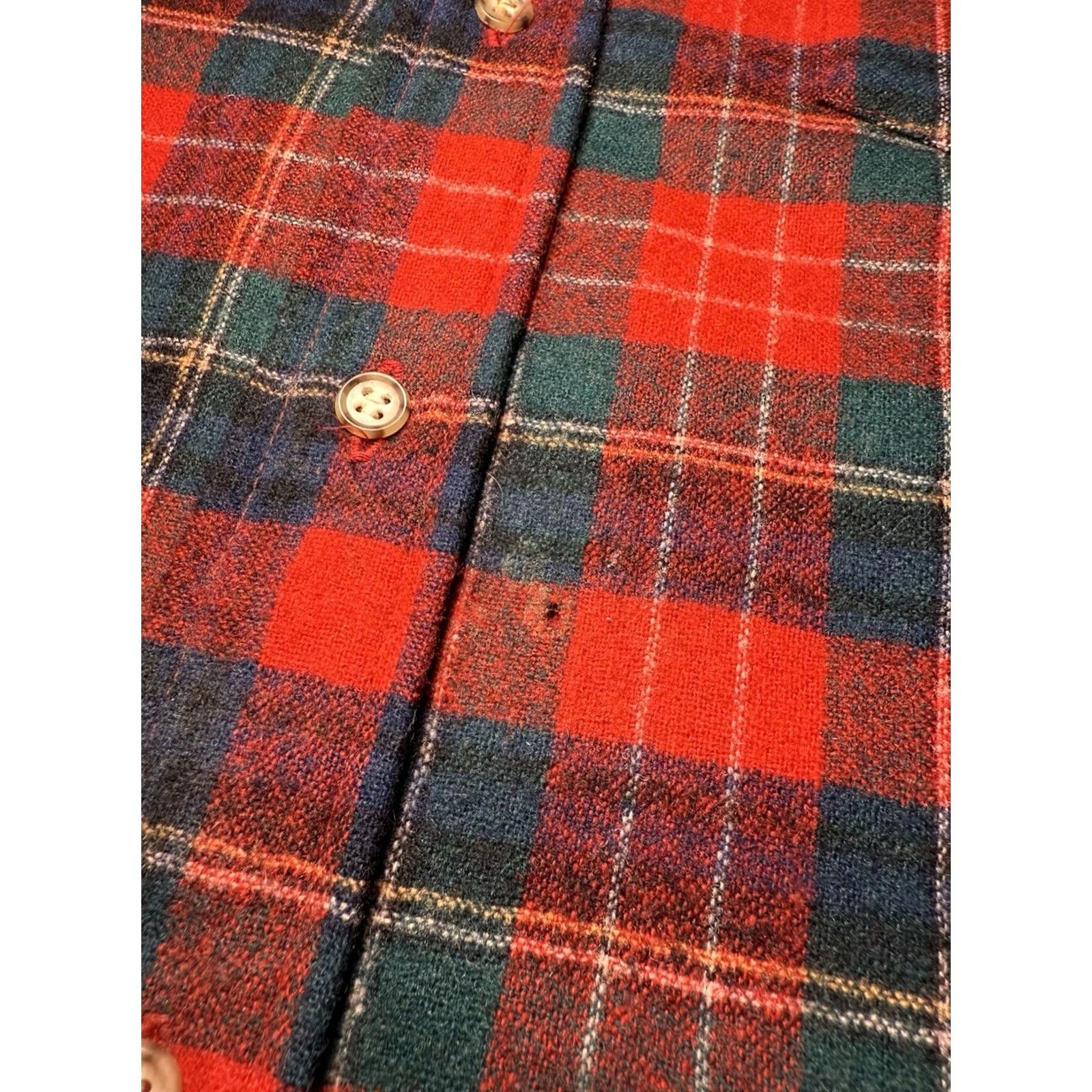 Pendleton VINTAGE Pendleton Shirt Mens Red Plaid Flannel Christie Tartan Wool Outdoors Med Men 70s 90s Retro USA Long Sleeve Button-Up Collared Size US M / EU 48-50 / 2 - 5 Thumbnail