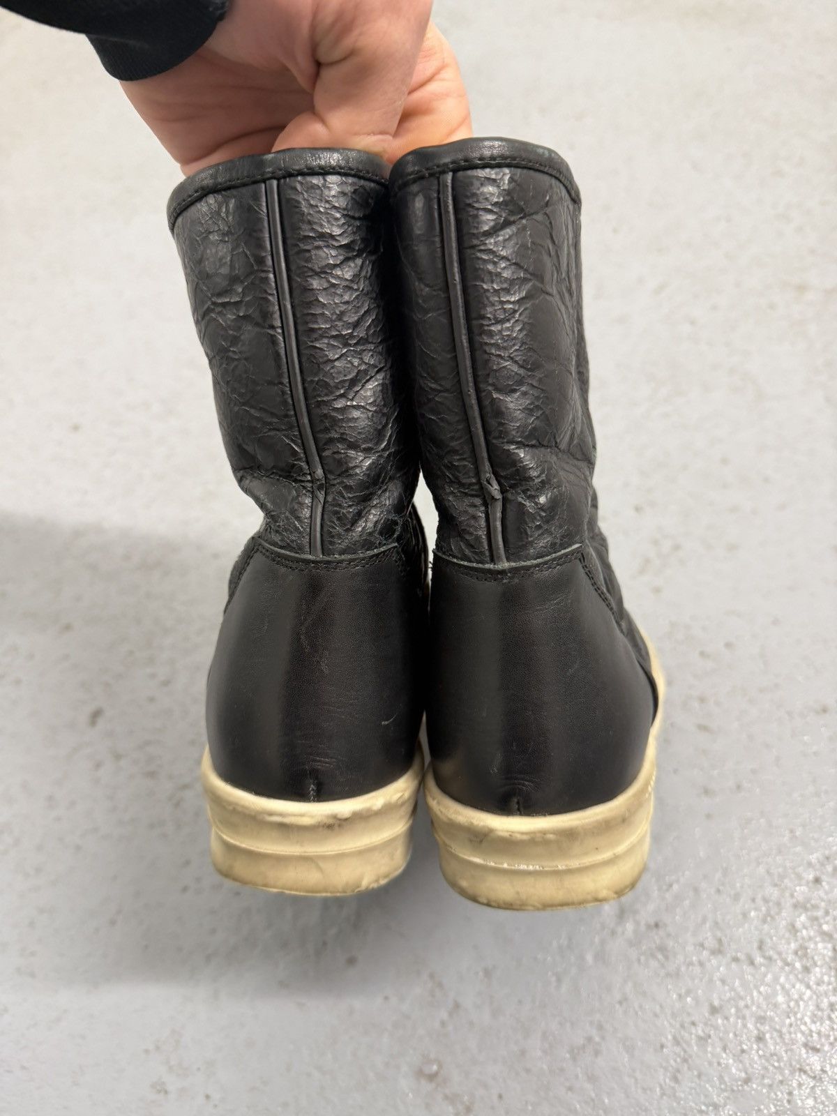 Rick Owens Rick Owens Shearling High Ramones Sneakers Size US 6 / IT 36 - 6 Thumbnail