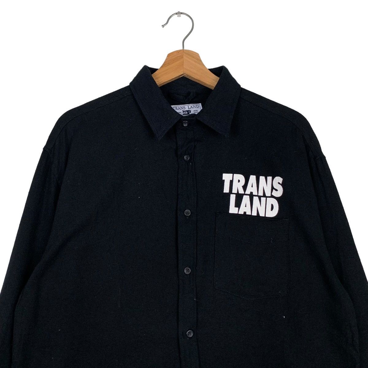 Vintage TRANS LAND URBANGARMENT BIG LOGO BUTTON UP SHIRT #0203-C10 Size US L / EU 52-54 / 3 - 5 Thumbnail