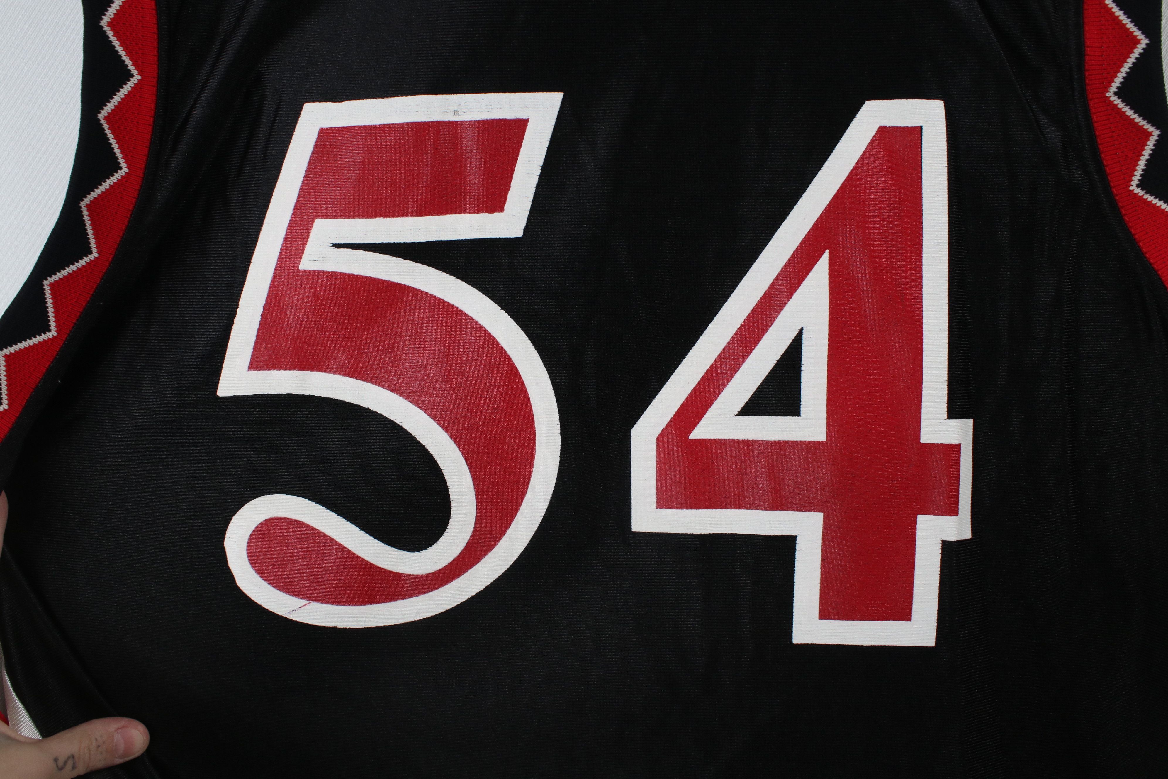 Vintage Vintage 90s Wilson Spell Mohawk Basketball Jersey Black #54 Size US XXL / EU 58 / 5 - 10 Thumbnail