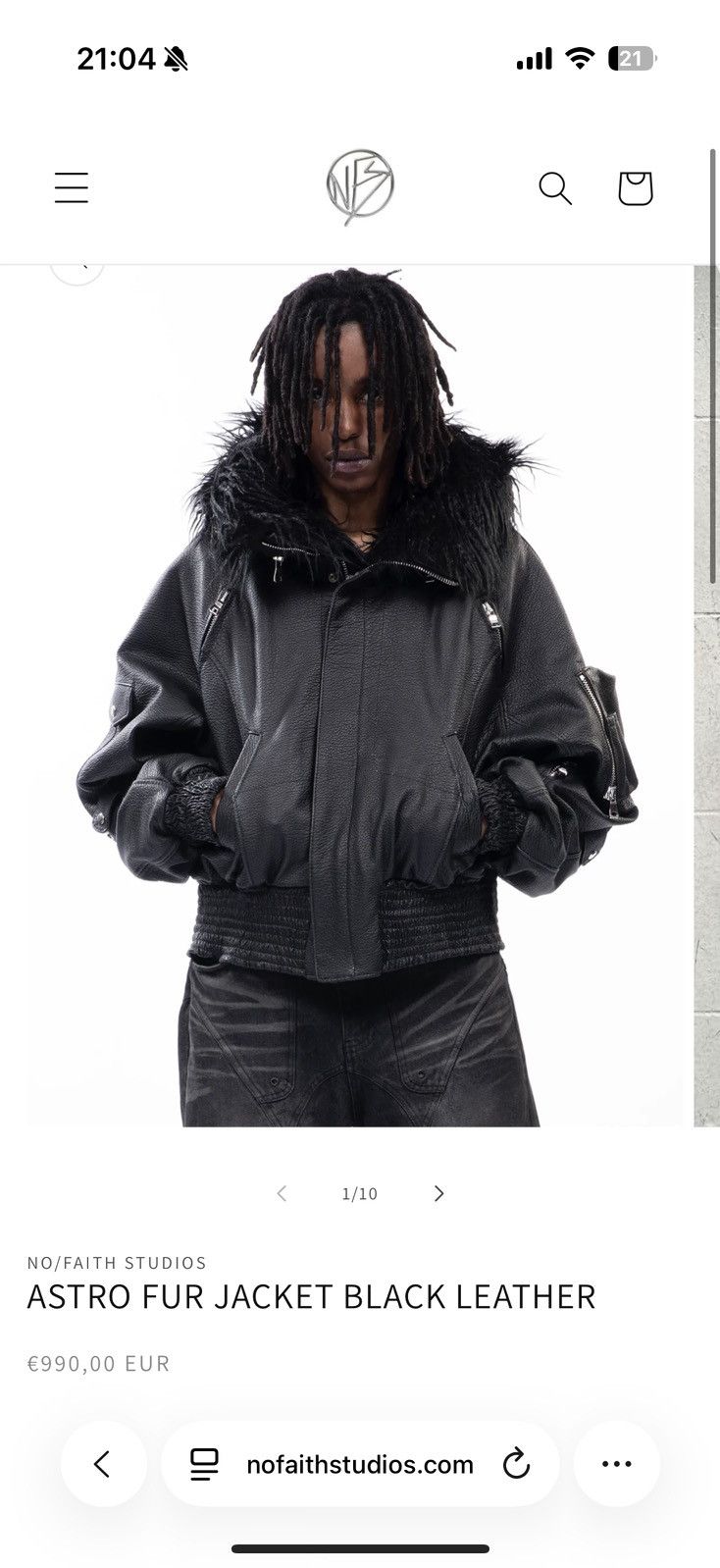 No Faith Studios no faith leather jacket Size US S / EU 44-46 / 1 - 1 Thumbnail