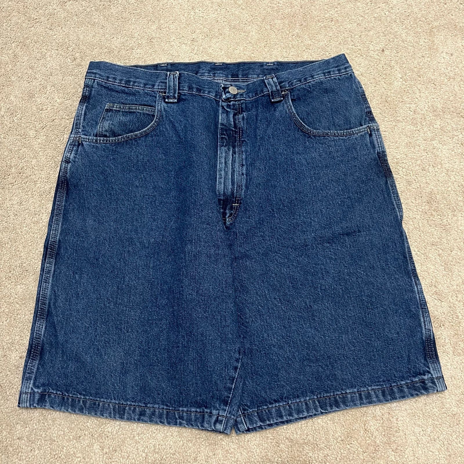 Wrangler Wrangler Baggy Skater Y2K Long Dark Jorts 36W Size US 36 / EU 52 - 1 Thumbnail
