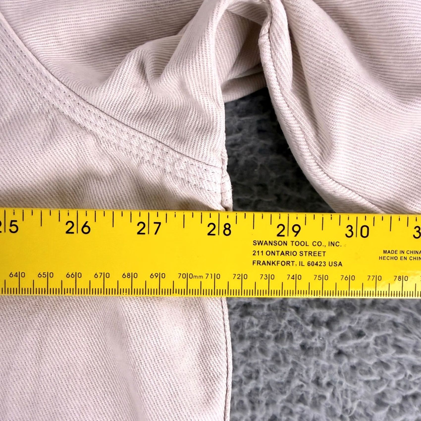 Madewell Madewell Button-Up Shirt Mens 3X Ivory Twill Long Sleeve Button-Down Casual Workwear, Heavyweight, Pockets, Relaxed Fit, Big & Tall Size US XXL / EU 58 / 5 - 6 Thumbnail