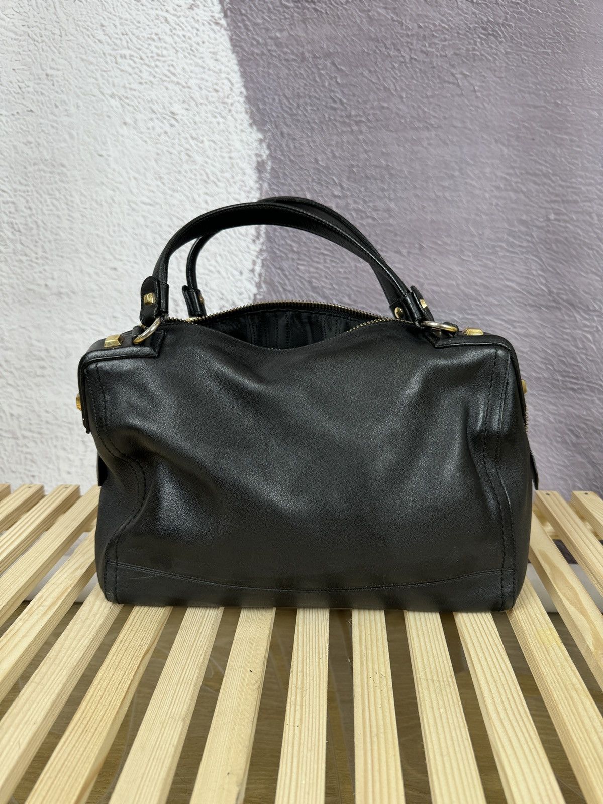Salvatore Ferragamo Salvatore Ferragamo black leather handbag AU-21/D321 Size ONE SIZE - 10 Thumbnail