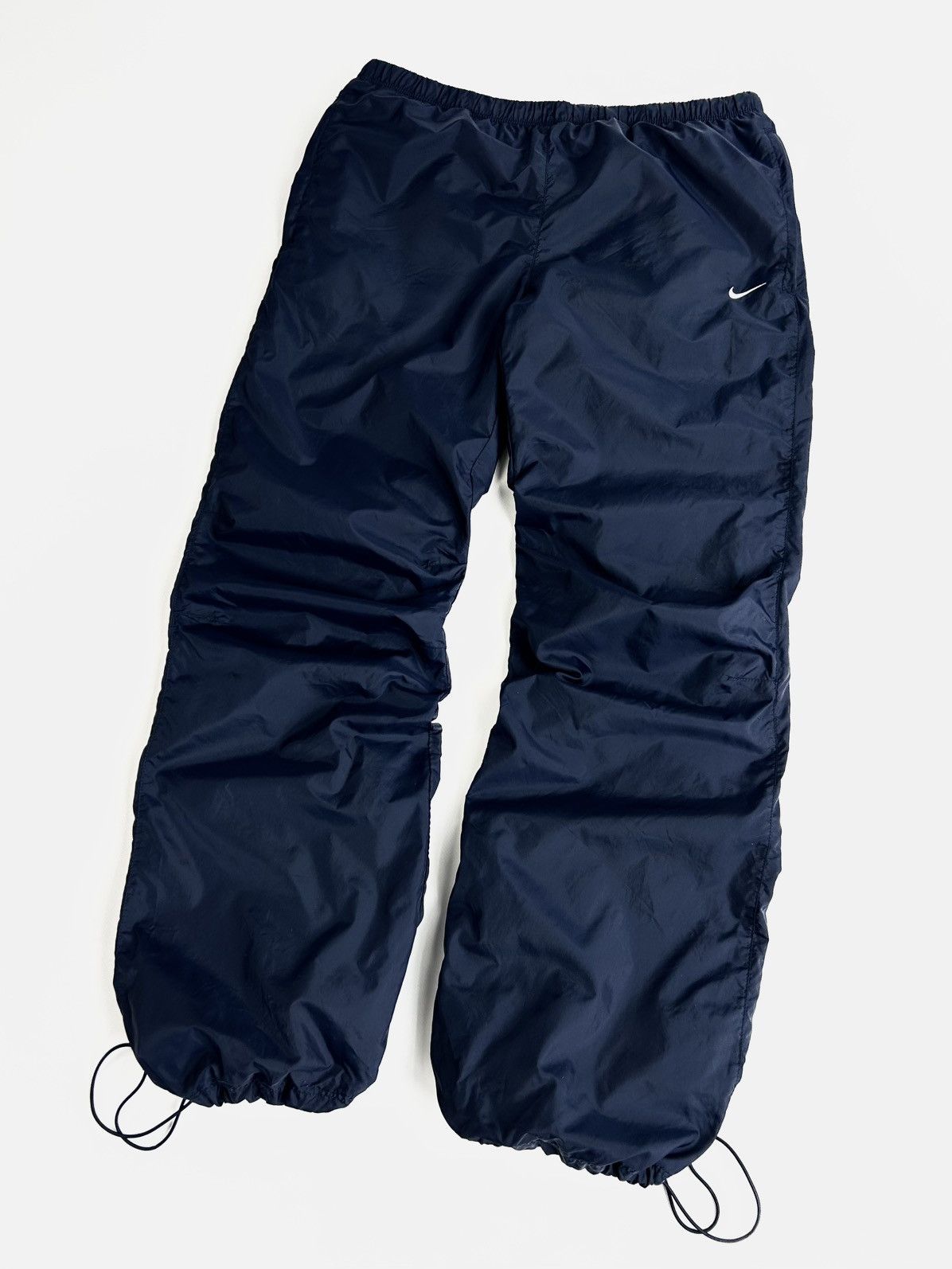Nike × Vintage Vintage Nike Nylon Women’s Track Pants Y2k Navy Size 34" / US 12 / IT 48 - 3 Thumbnail