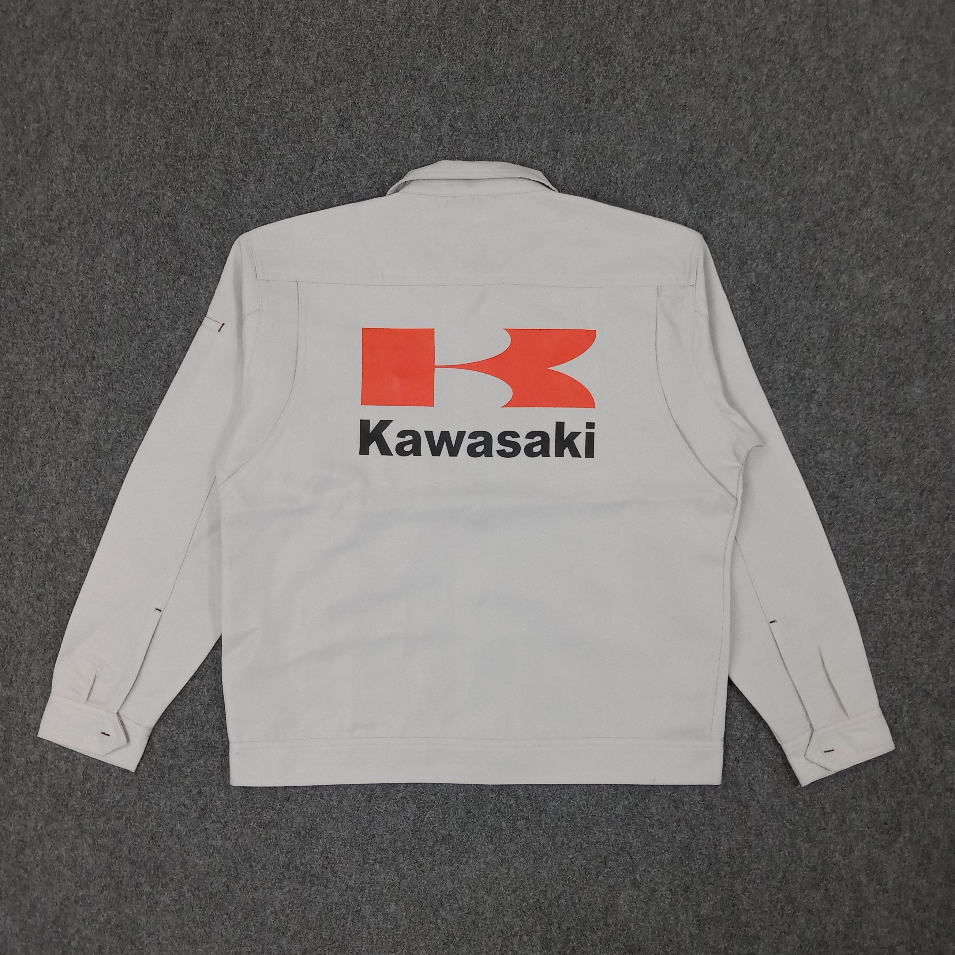 Japanese Brand × Vintage Kawasaki Japanese Motorsports Racing Custom Jacket Size US M / EU 48-50 / 2 - 1 Thumbnail