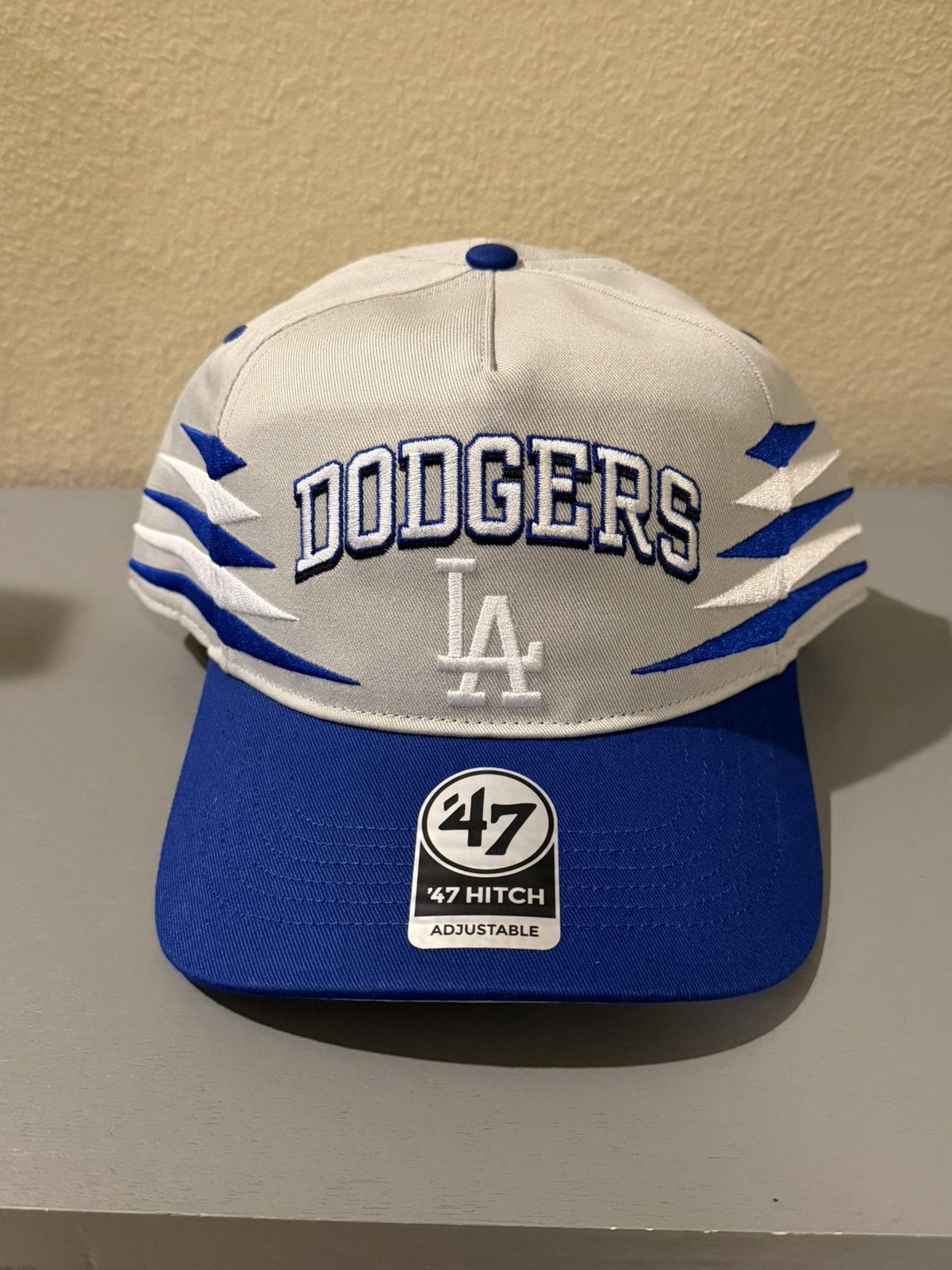 47 Brand Los Angeles Dodgers ‘47 Hitch Snapback Hat White Blue NWT Size ONE SIZE - 1 Thumbnail