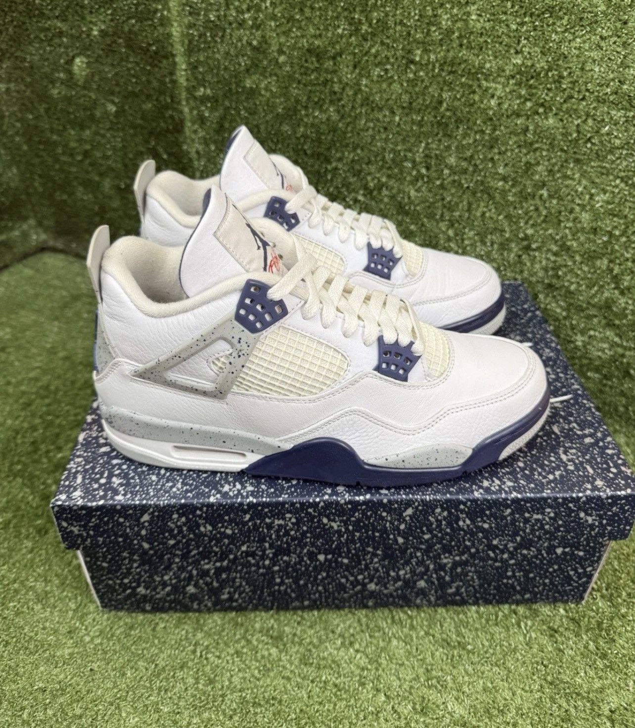 Jordan Brand Jordan 4 retro Midnight Navy Size US 9.5 / EU 42-43 - 1 Thumbnail