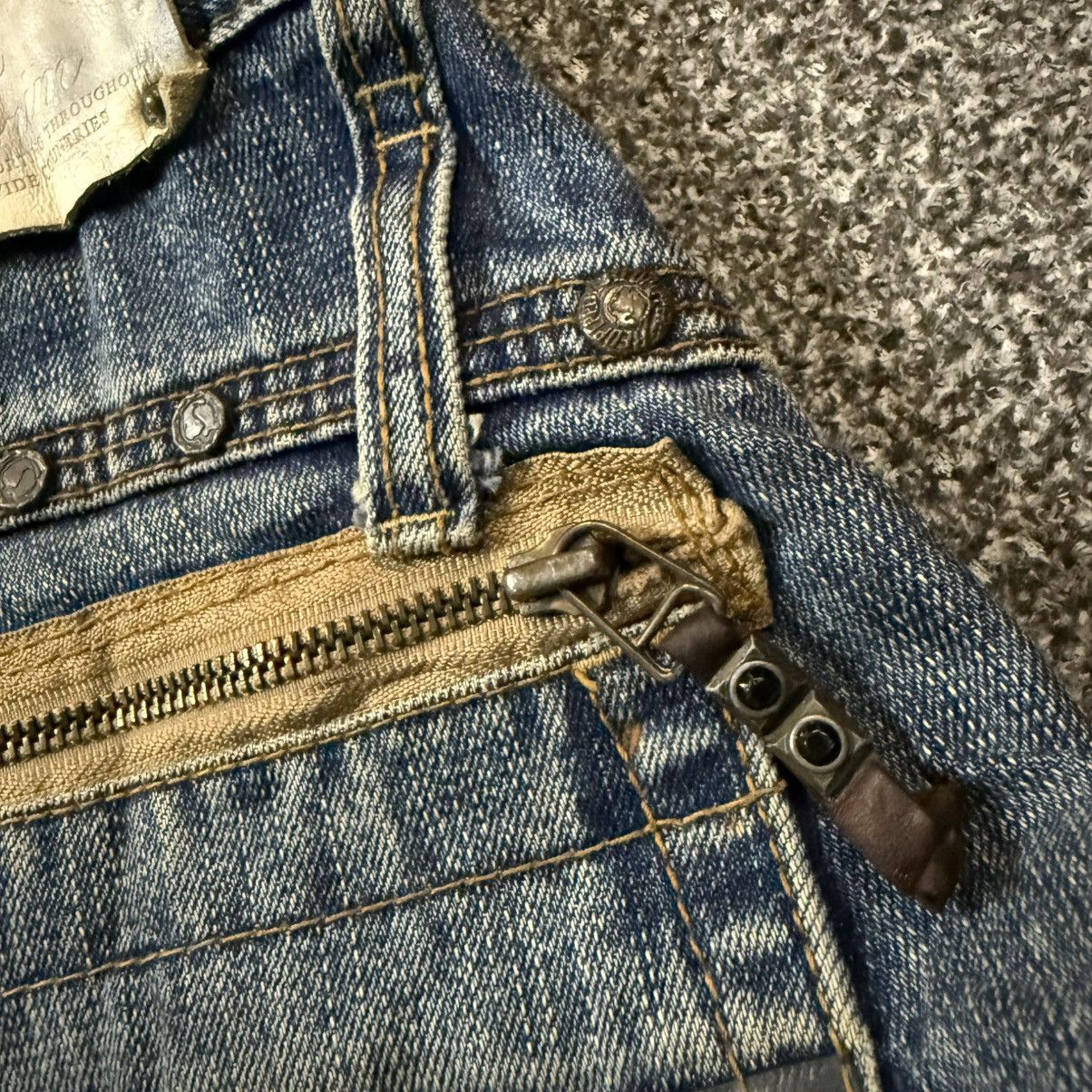 If Six Was Nine 🇯🇵🔥 Japanese Seditionaries LGB Ripped Paint Denim Size US 30 / EU 46 - 9 Thumbnail